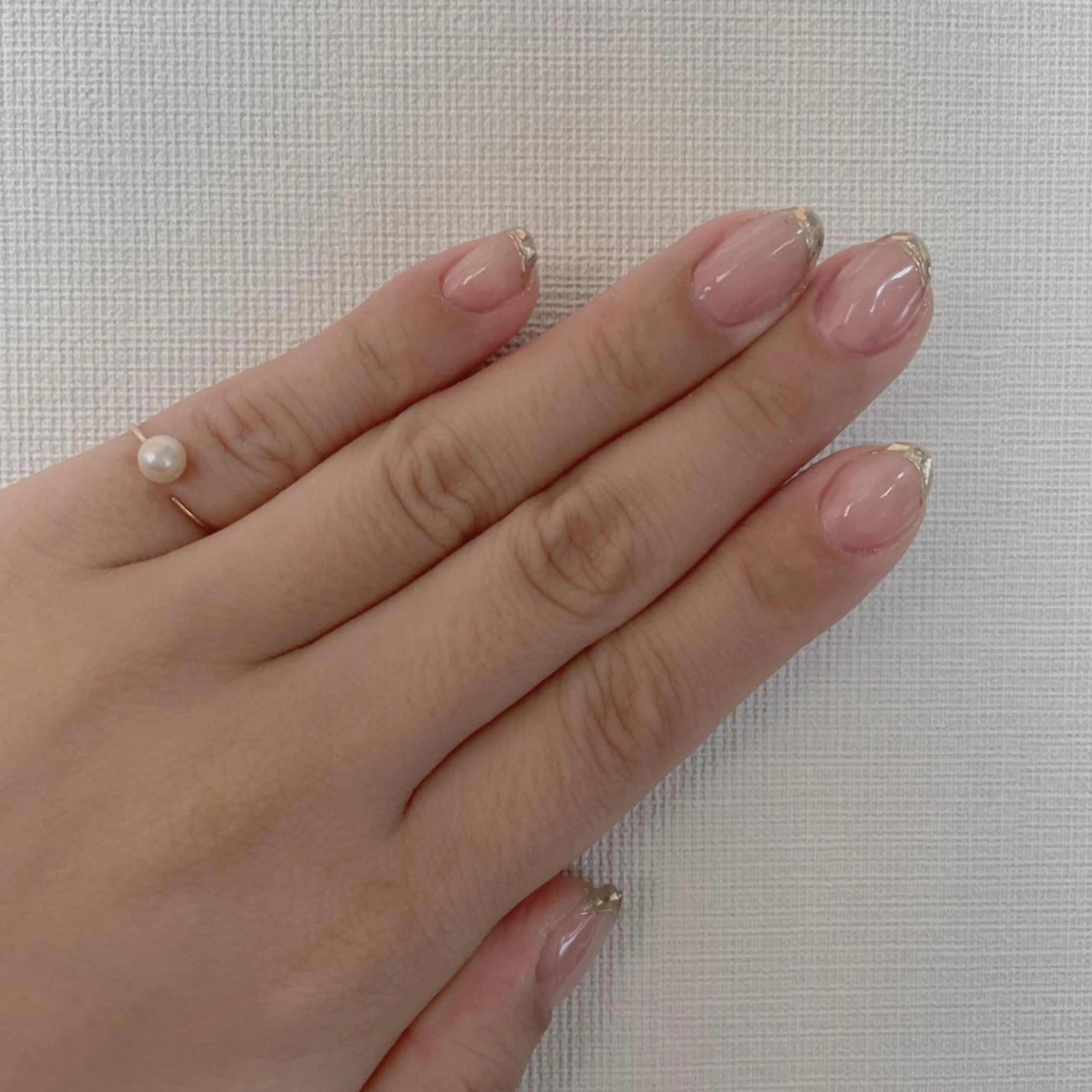 ネイル フレンチネイル ガラスフレンチ Nail salon Ariettyのネイルデザイン