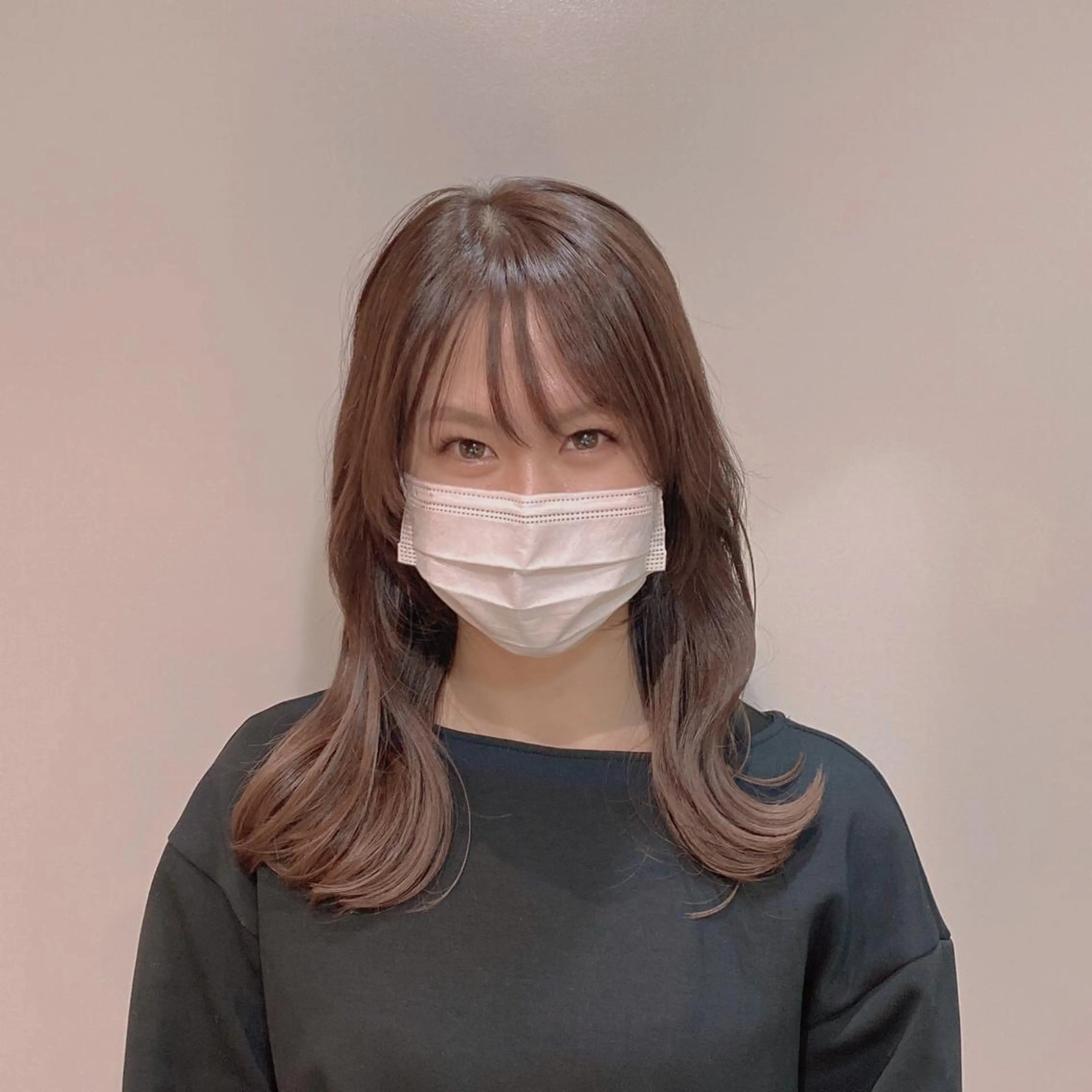 セミロング カット ヘアカラー トリートメント パーソナルカラー lapiax阿部のヘアスタイル