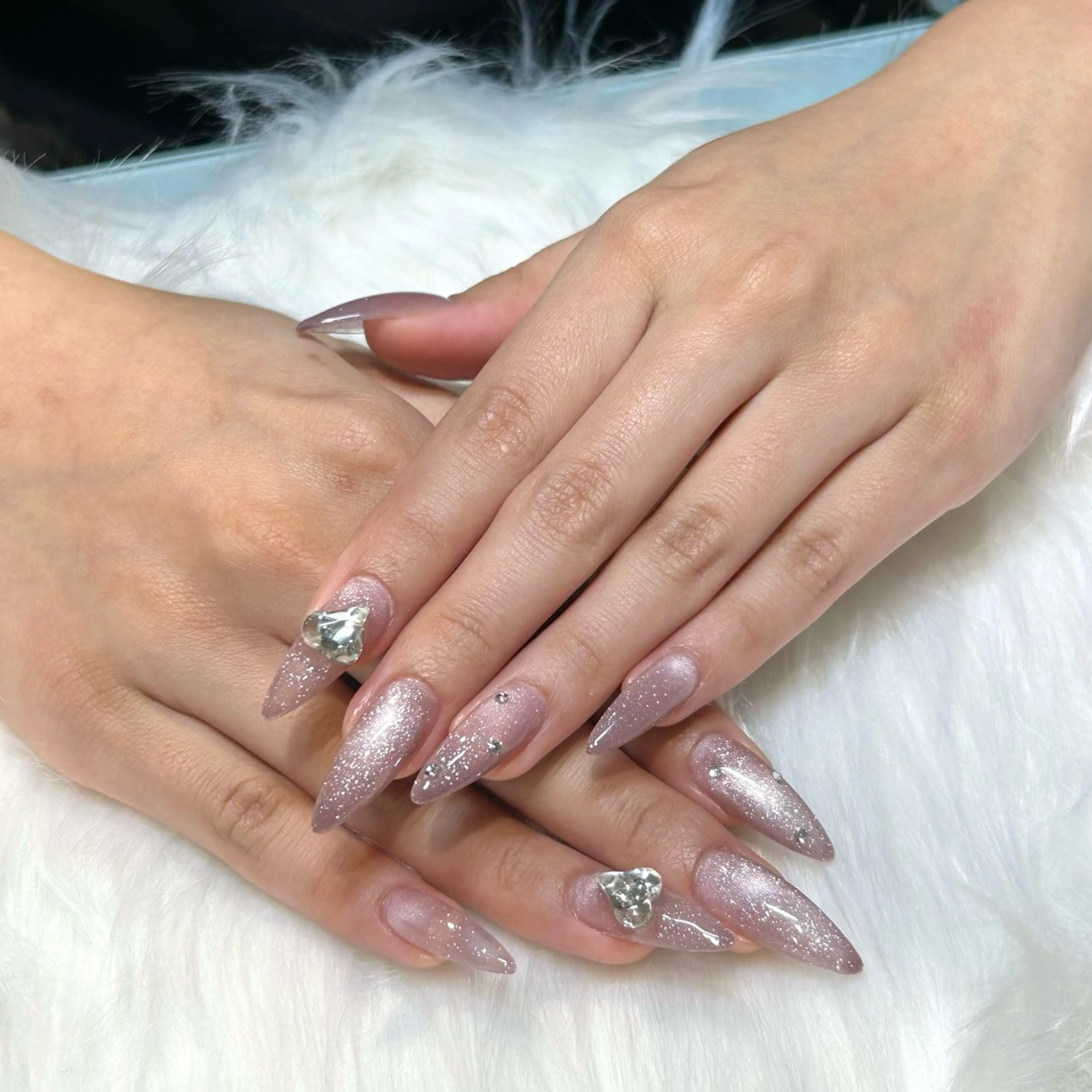 ネイル アートネイル 長さ出し フラッシュネイル フラッシュマグ ワンカラーネイル RIN 🍀のネイルデザイン