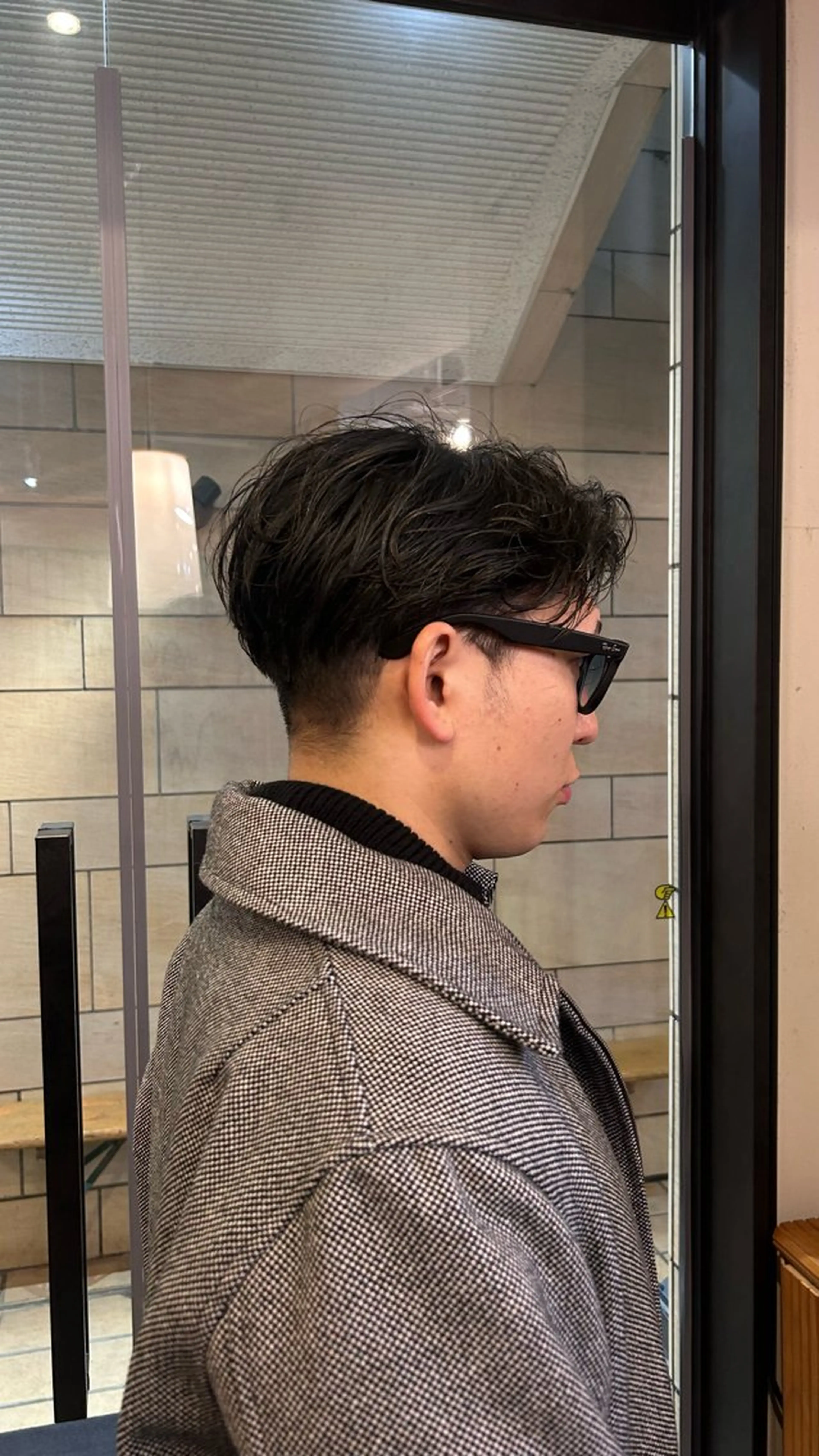 ミディアム メンズ センターパート 刈り上げ 🌿ボブ パーマ高橋啓太🌿のヘアスタイル