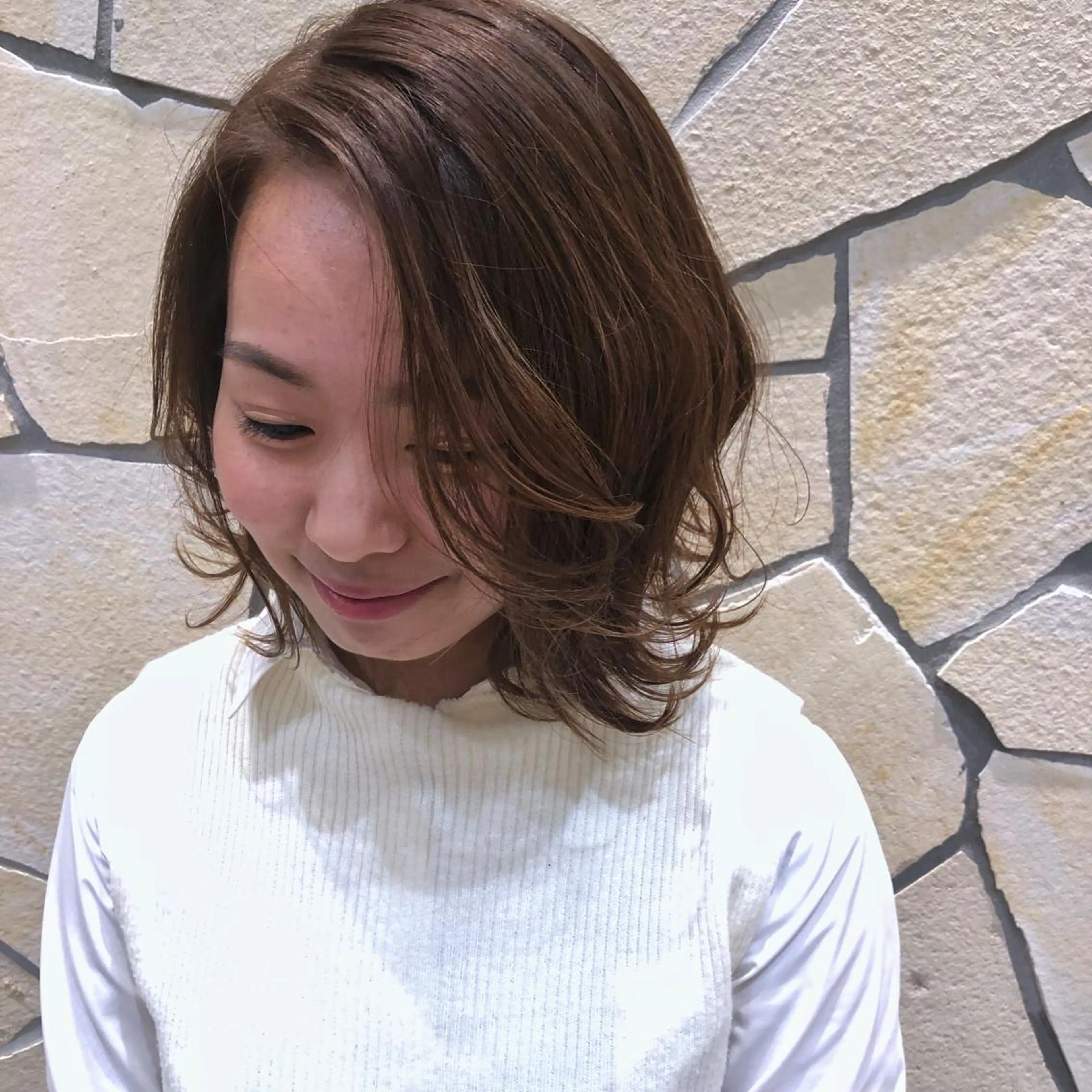 ミディアム カラー ktwo/難波 /似合わせ/木浦のヘアスタイル