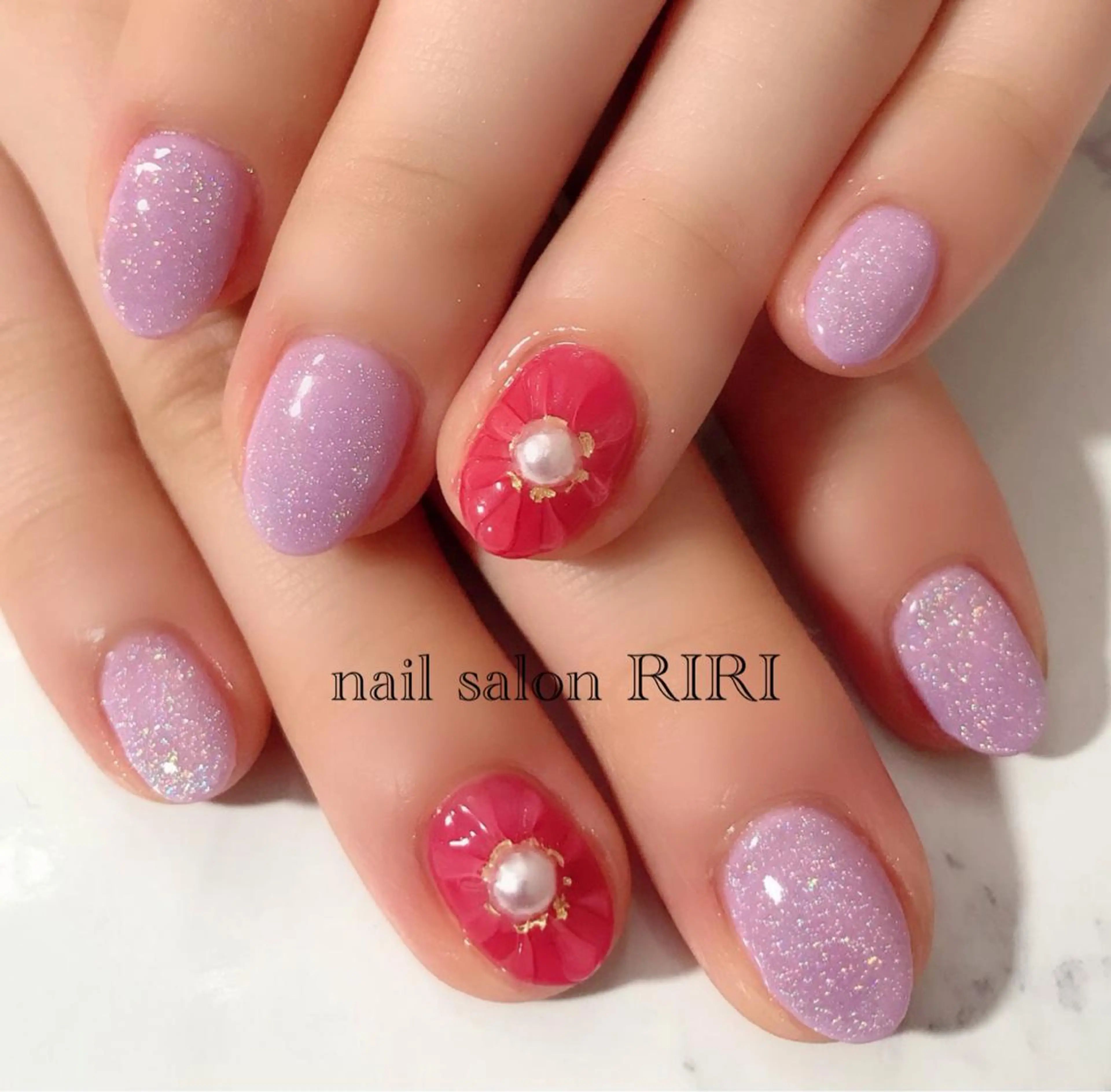 ネイル フラワーネイル マグネットネイル ぷっくりネイル RIRI リリのネイルデザイン