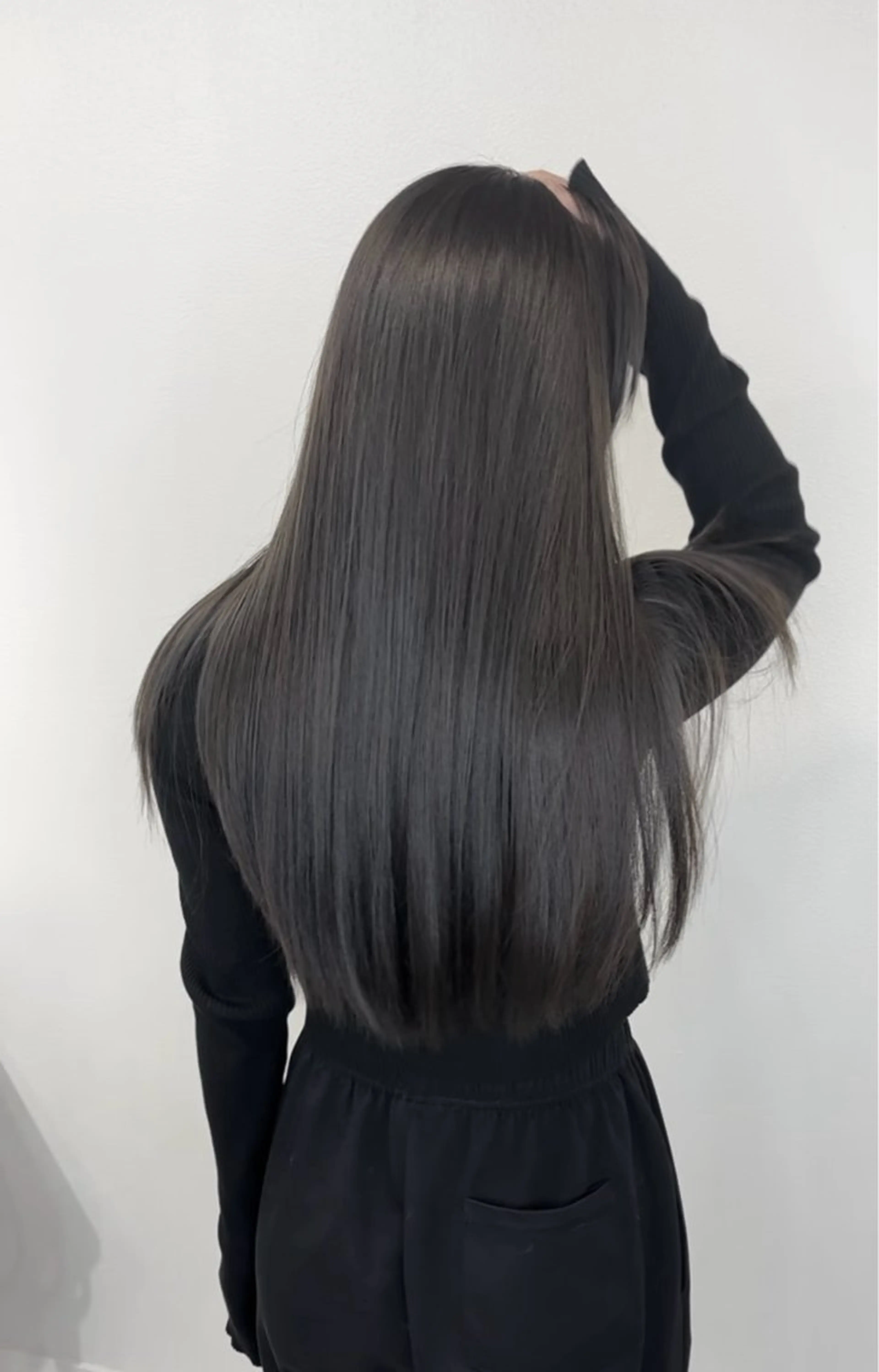 ロング こもも/ワンホン/ 韓国/髪質改善のヘアスタイル