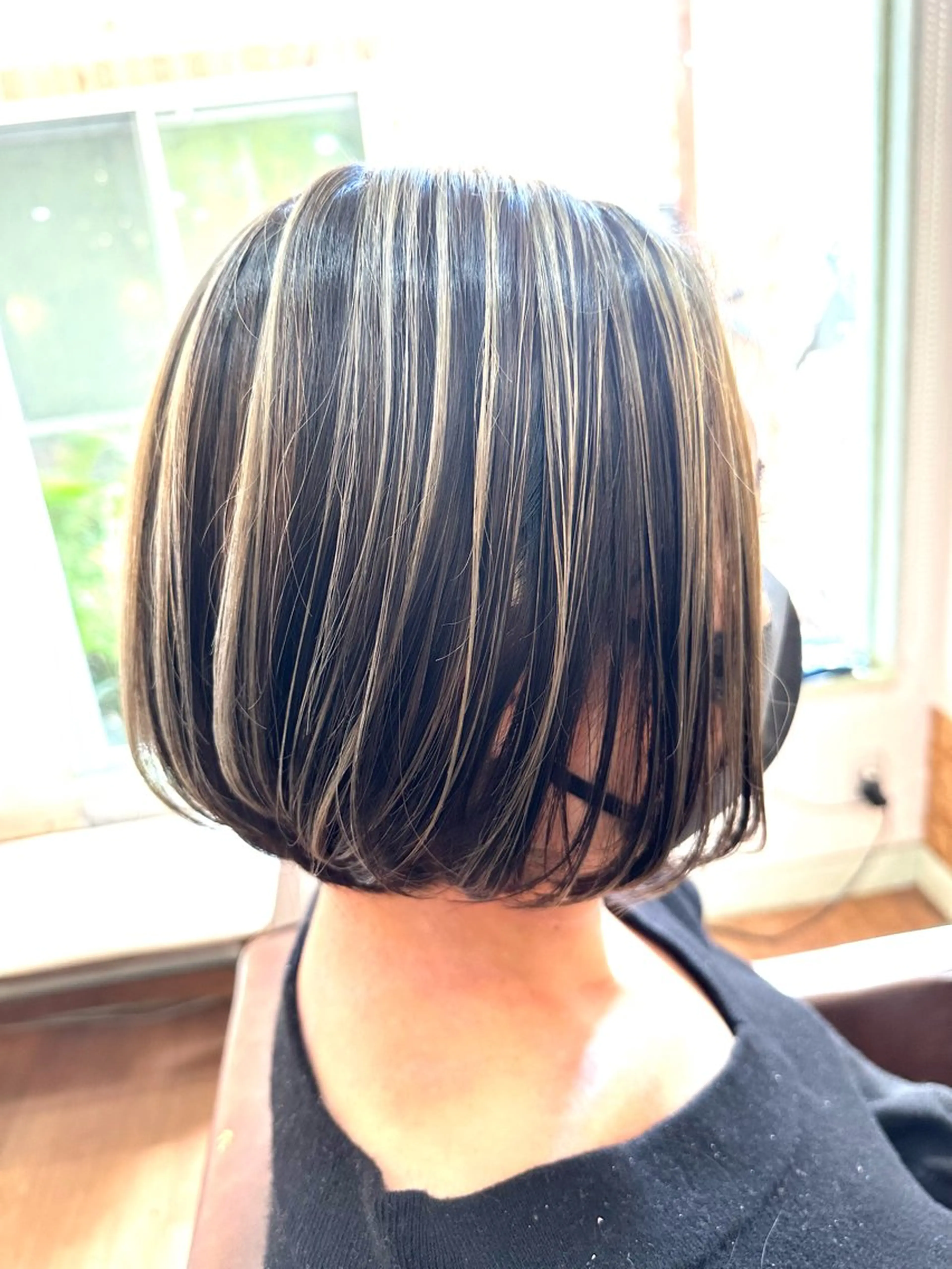 ミディアム カラー ベージュカラー たに えりのヘアスタイル