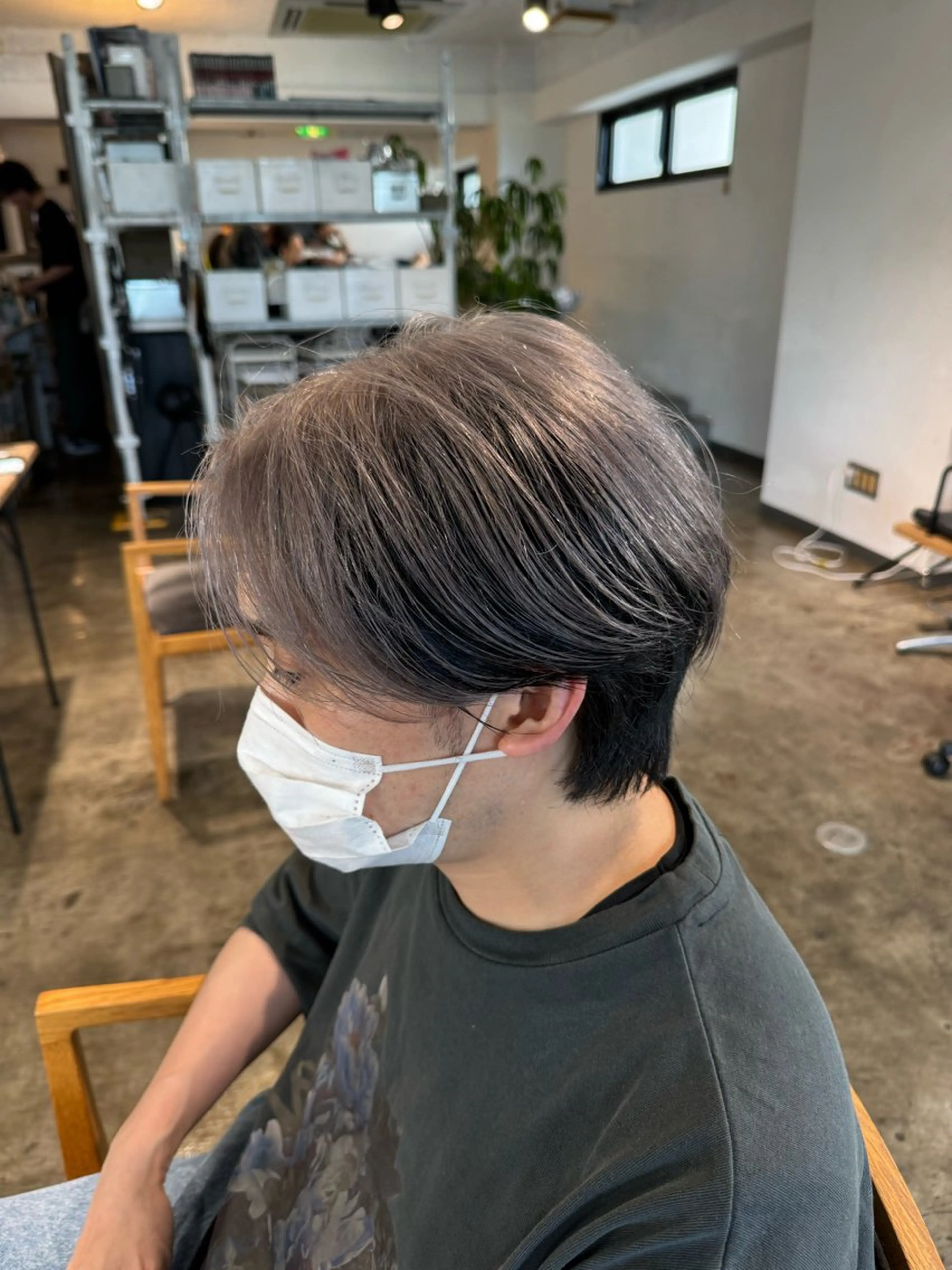 ミディアム カット ヘアカラー メンズケアブリーチ 特化🔥村田のヘアスタイル