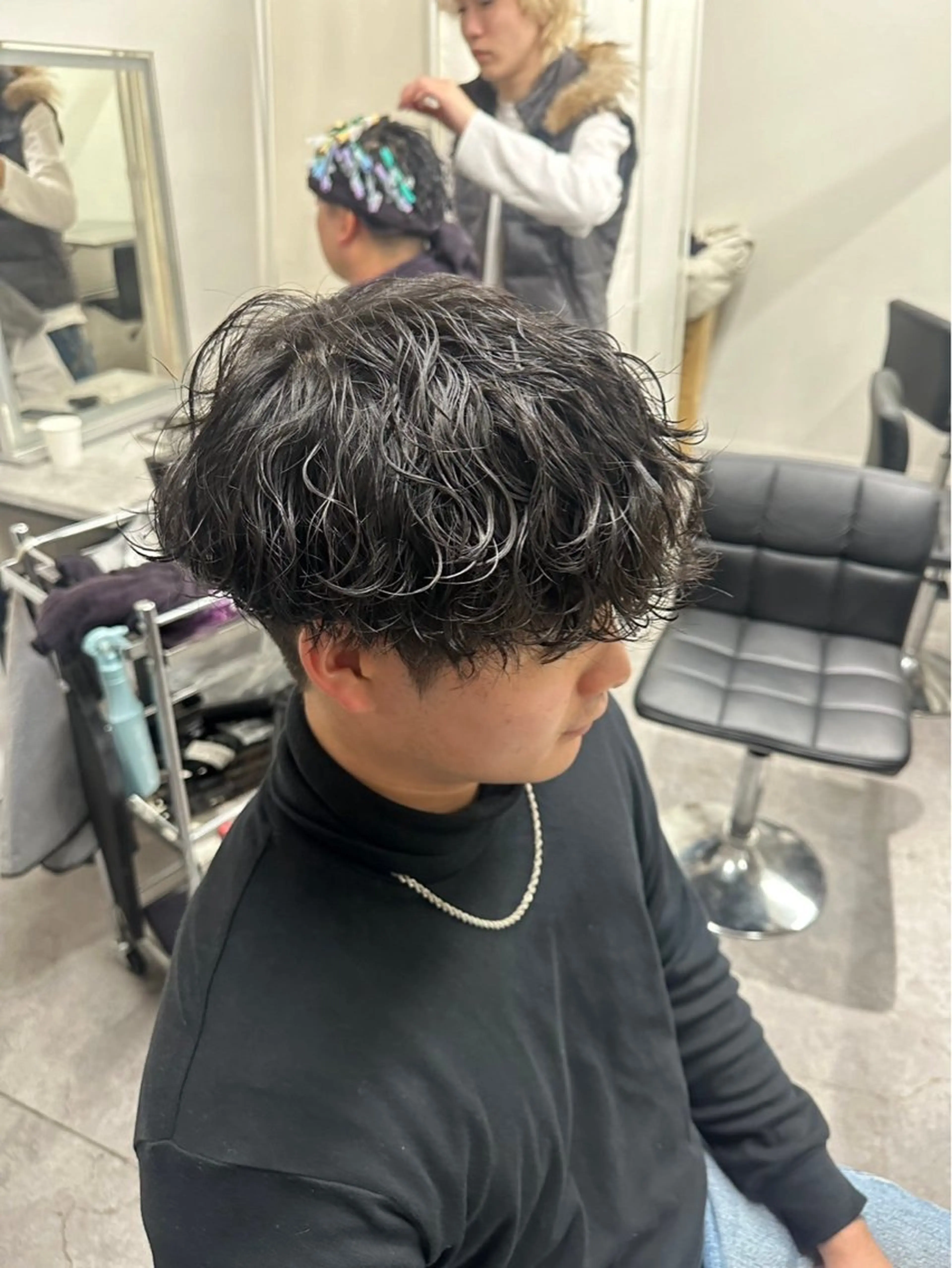 ショート パーマ メンズ カット パーマ ヘアセット お悩み解消✨/ メンズパーマ✨/直樹のヘアスタイル