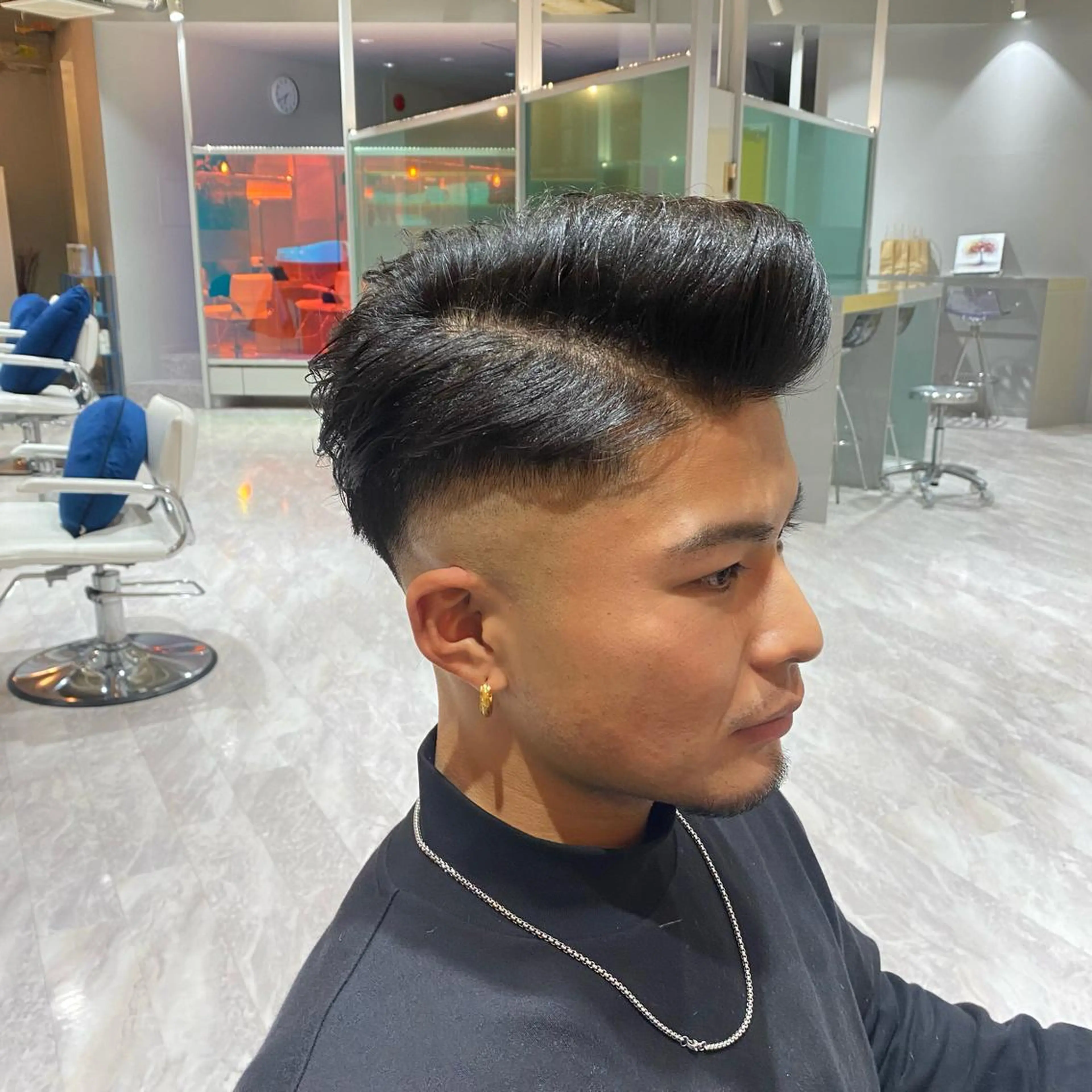 ショート メンズ アップバング フェードカット スキンフェード メンズベリーショート ベリーショート カット Riganuts王子 Hayato✂︎のヘアスタイル