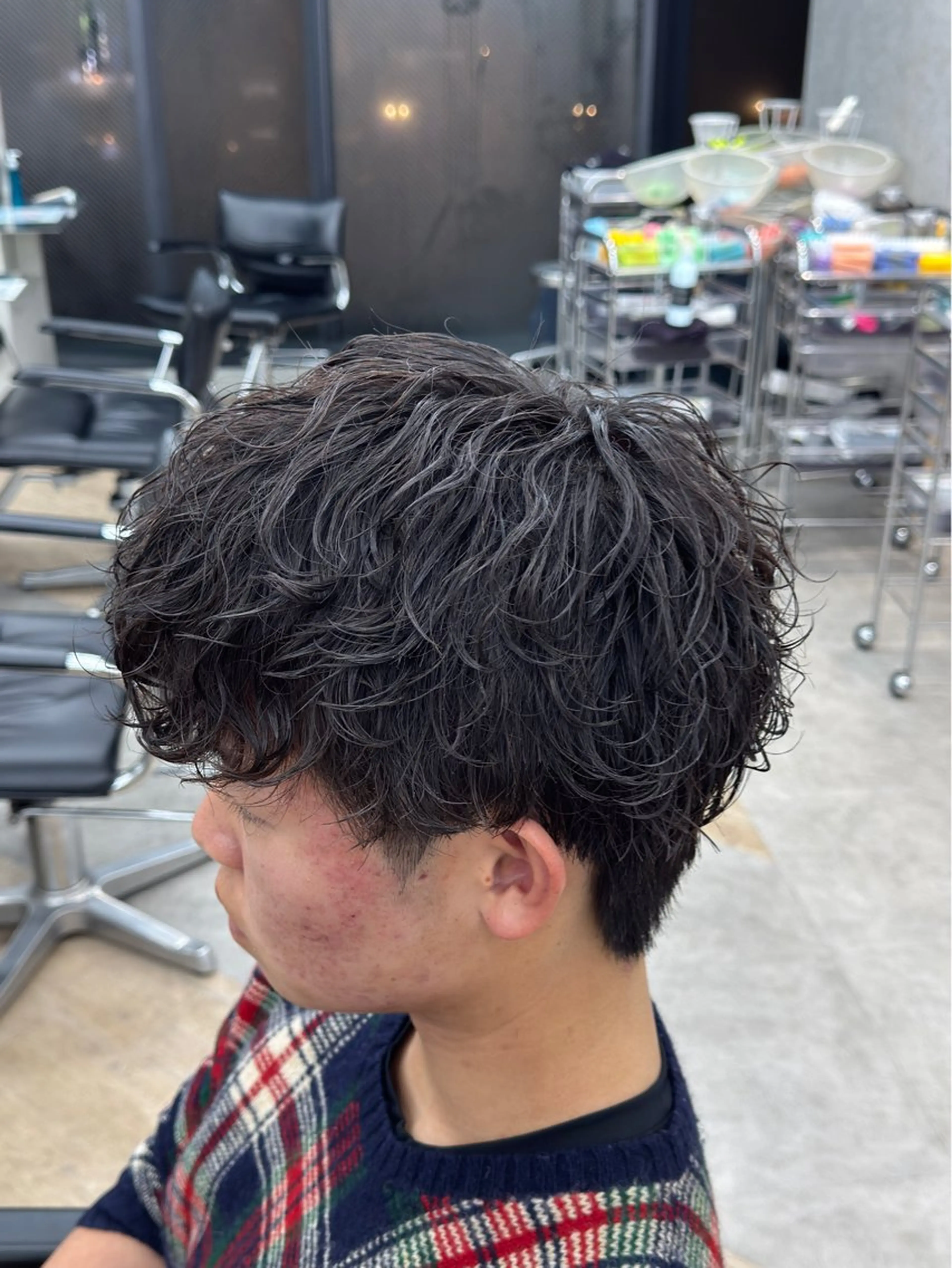 パーマ メンズ カット パーマ ☀️メンズパーマ☀️ /栄/濵﨑新成のヘアスタイル