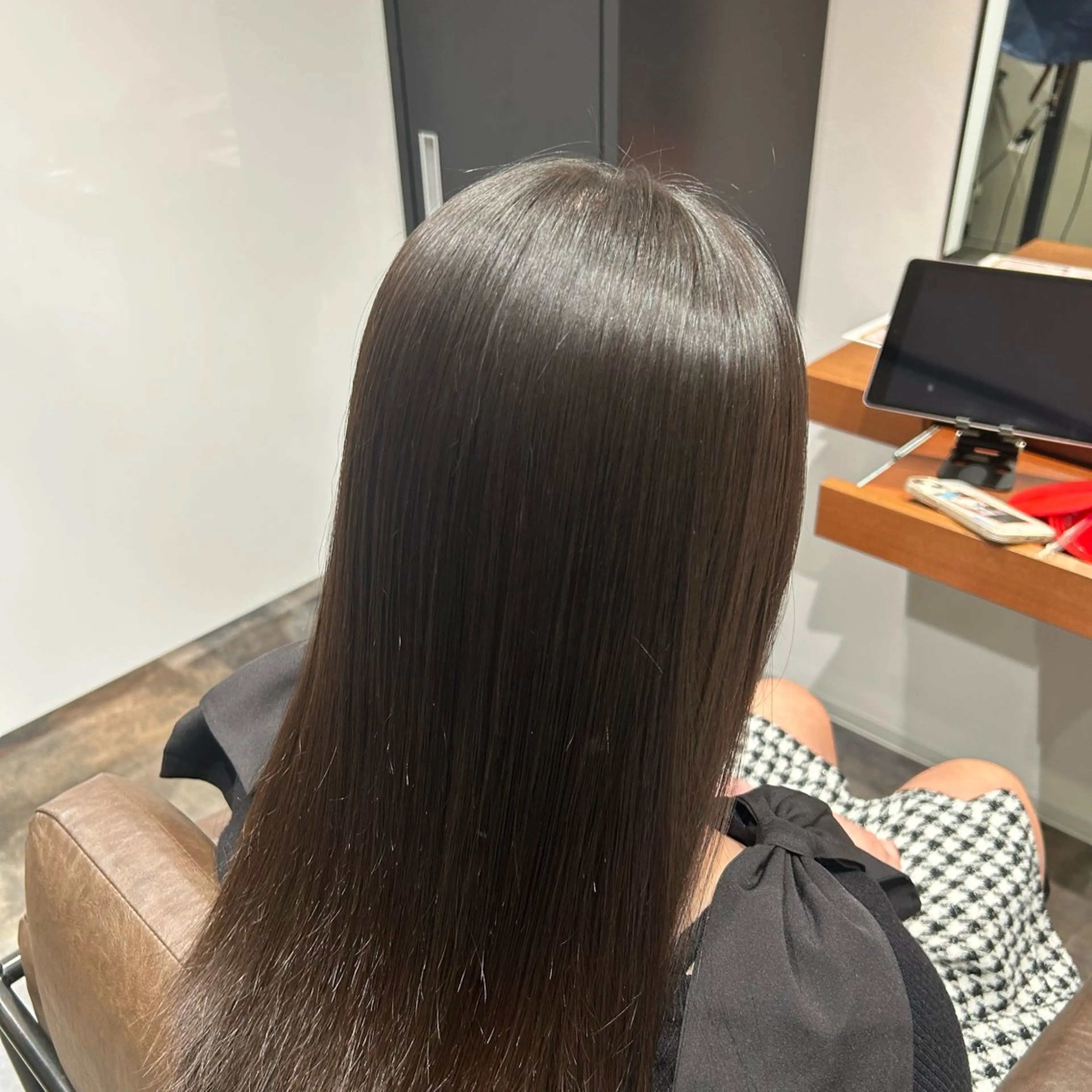 ロング 縮毛矯正 藤野 拳登のヘアスタイル