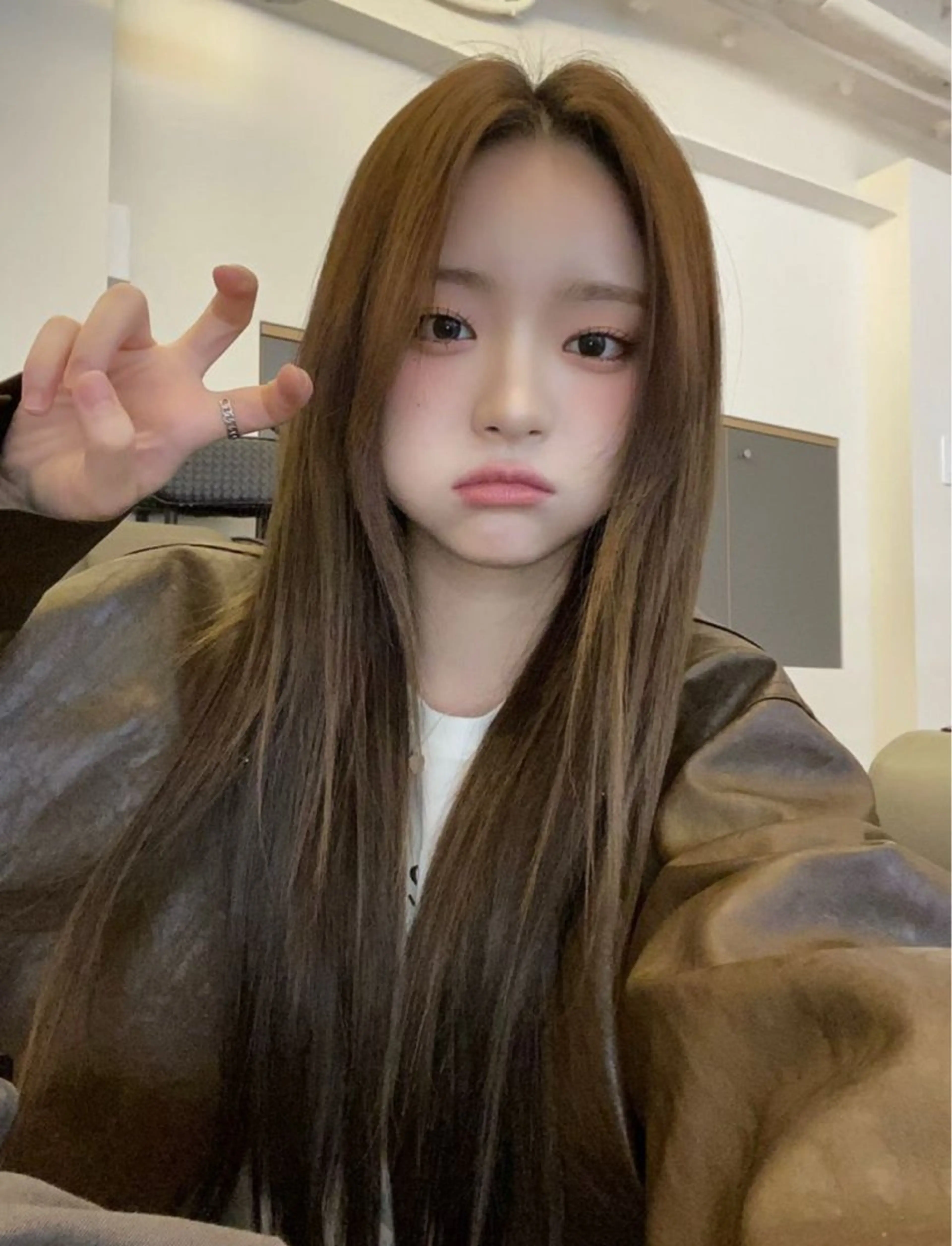 ロング カラー ヘアアレンジ ヘアカラー トリートメント えびけん/色落ちまで 可愛い♥️のヘアスタイル