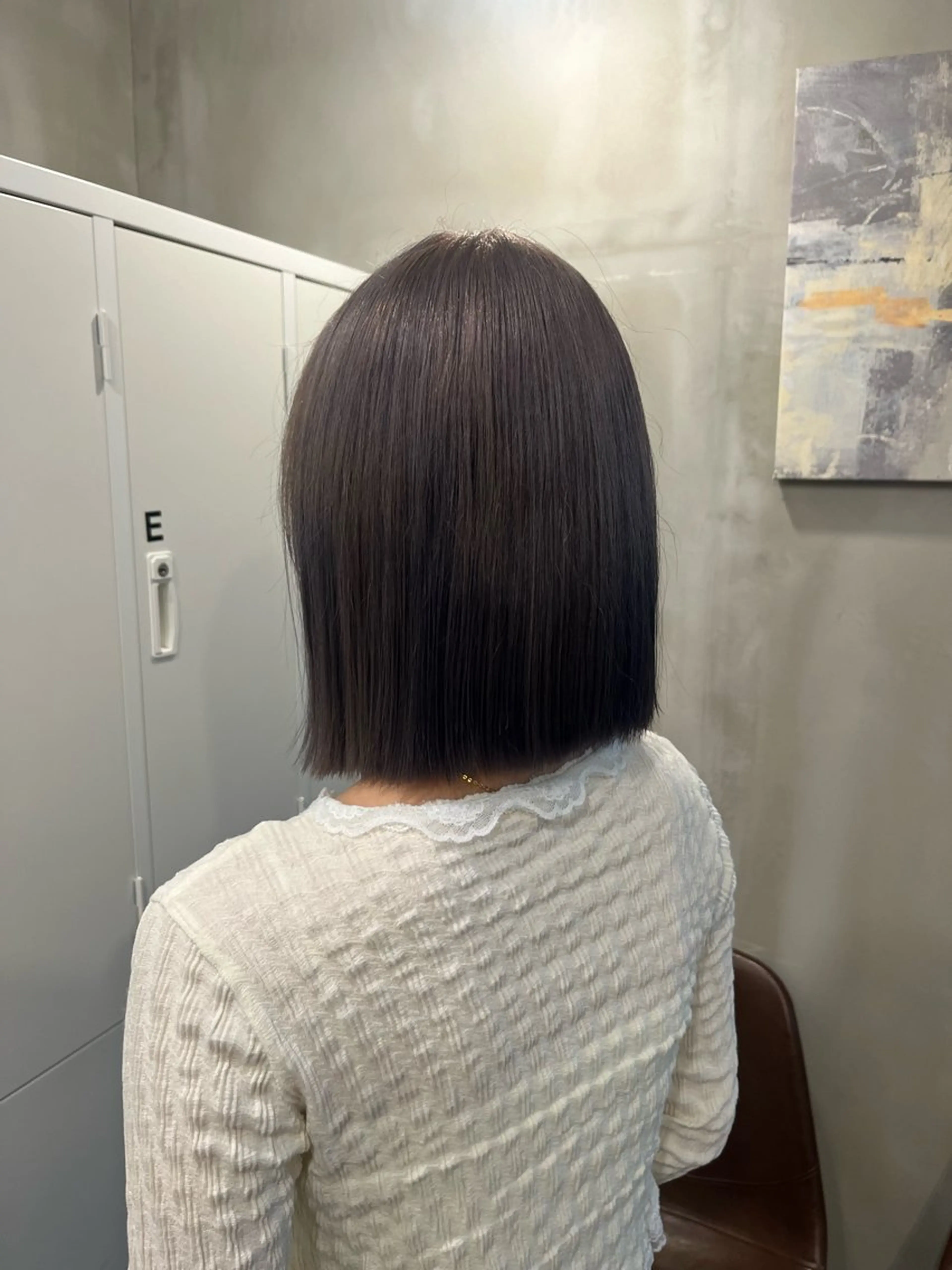 カラー ベージュカラー ラベンダーカラー 栗本 陽香/顔周りレ イヤー/透明感カラーのヘアスタイル