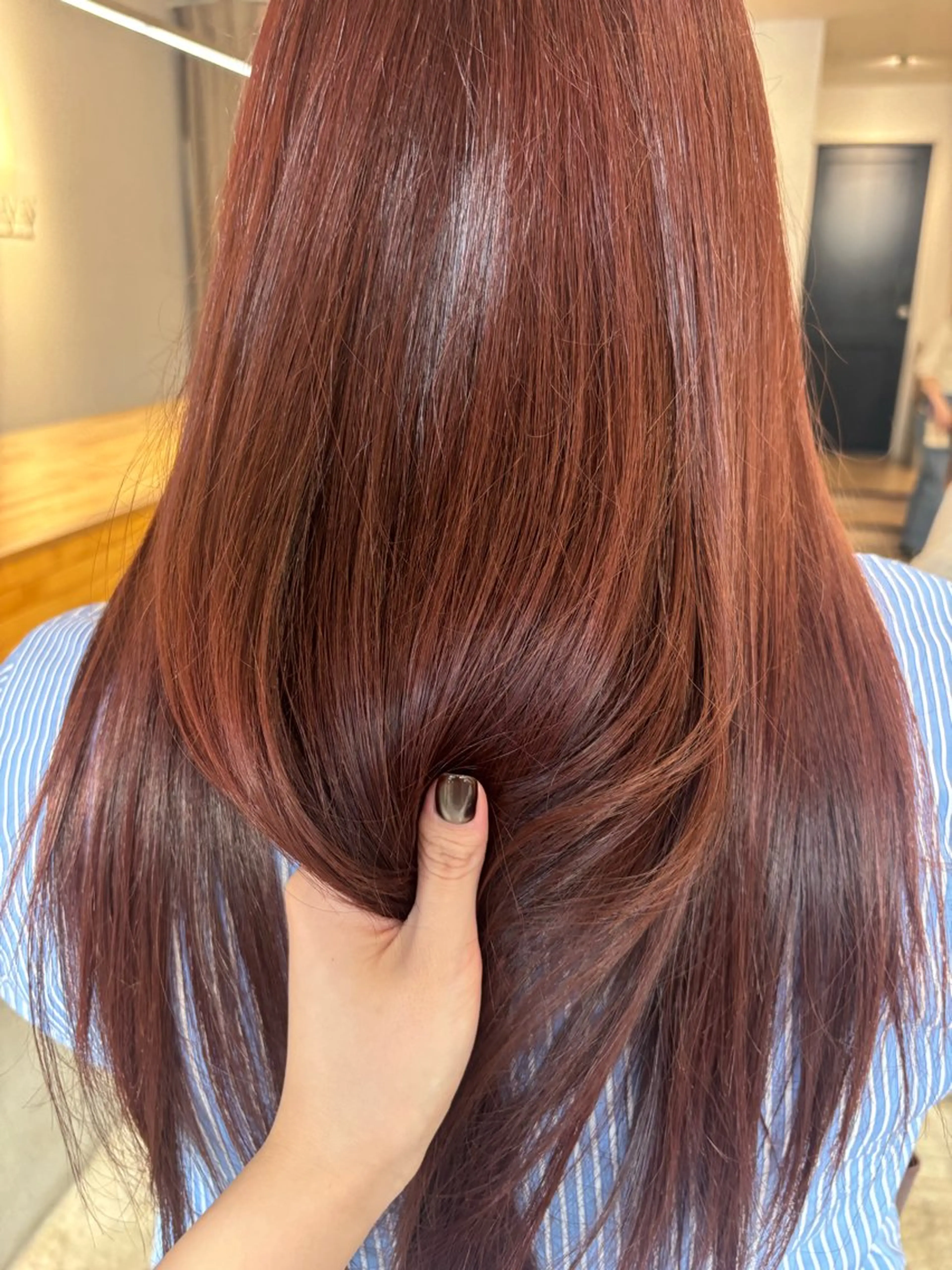 ロング カラー ヘアカラー NAVY/ Miharuのヘアスタイル