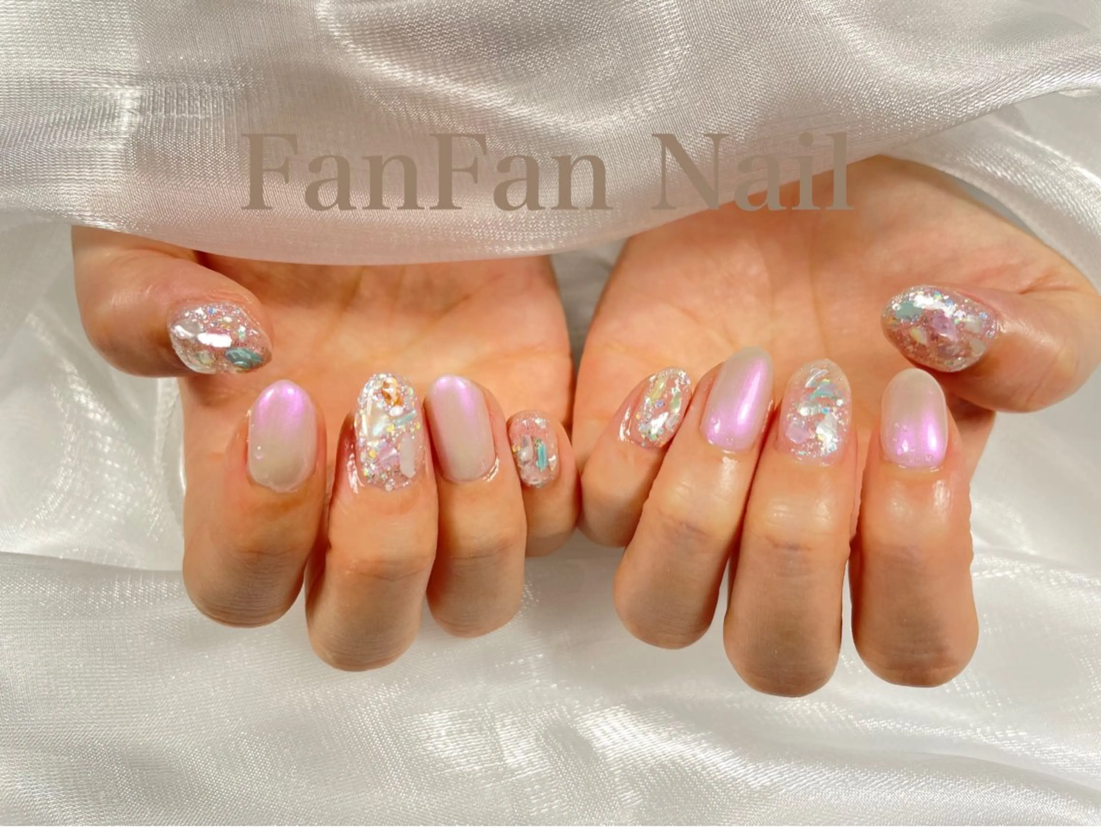 ネイル FanFan 長さ出し専門のネイルデザイン