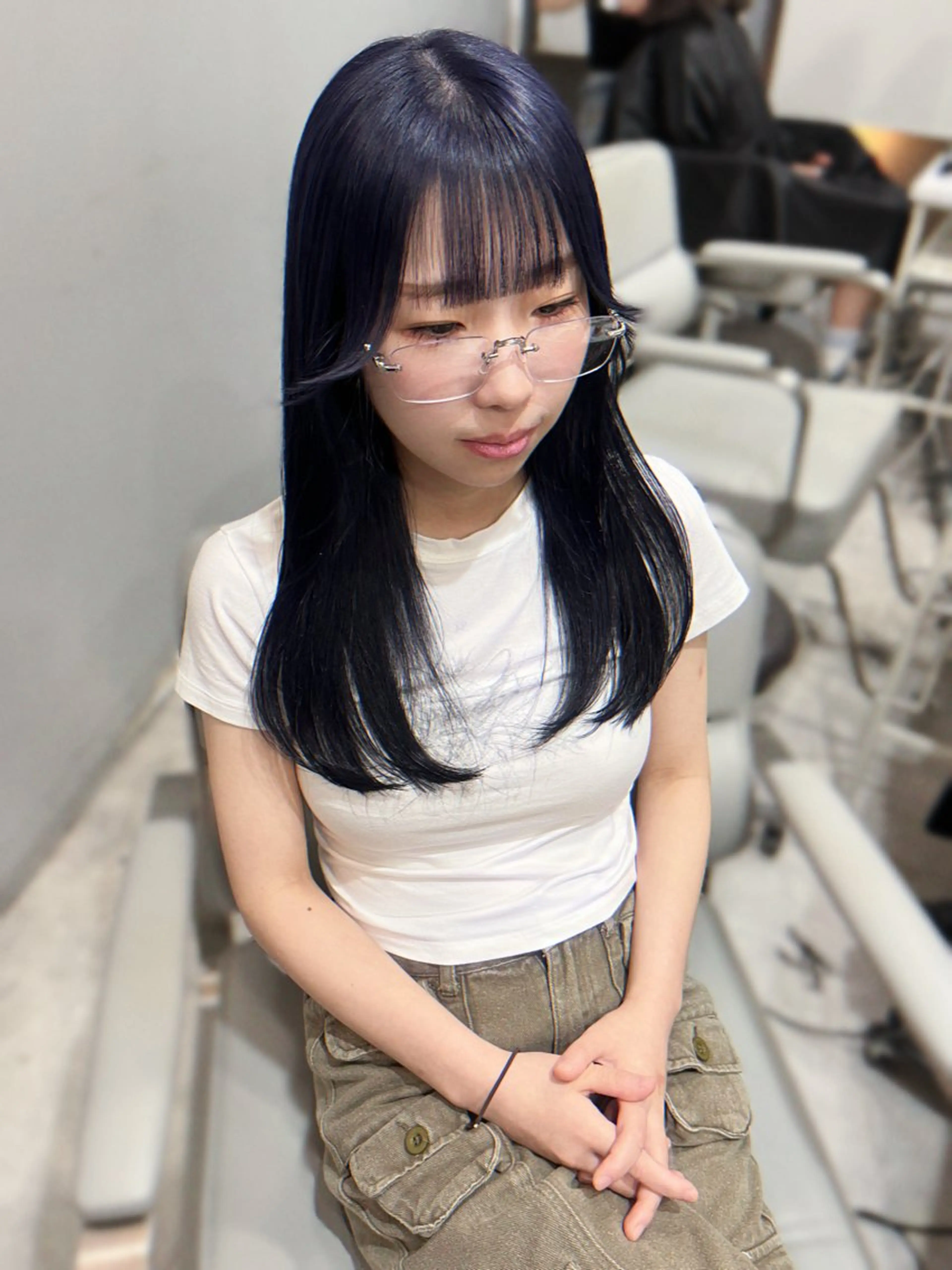 ロング カラー カット ヘアカラー トリートメント 🎀透明感 カラー🎀ミズキのヘアスタイル