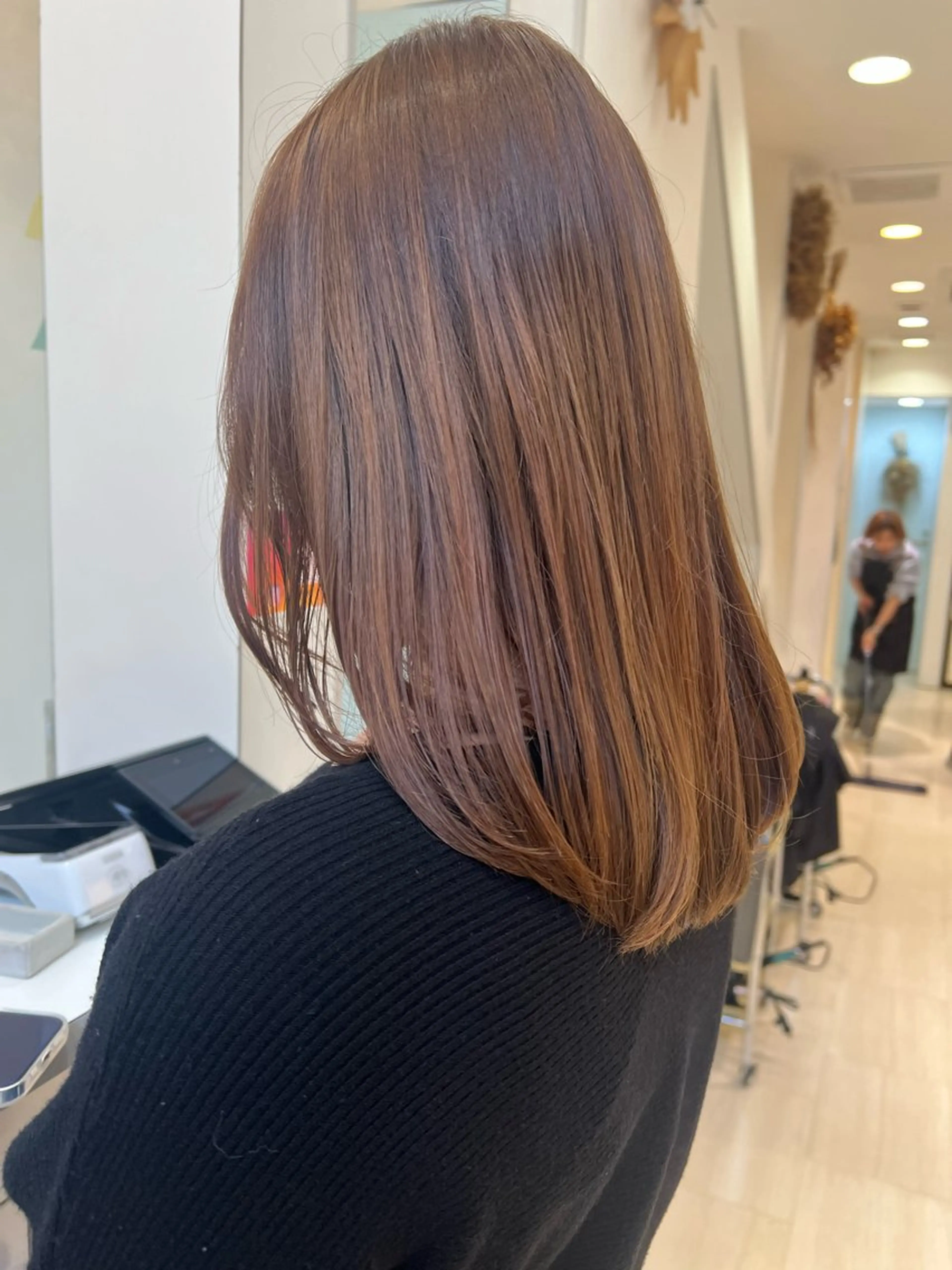 ミディアム カラー カット 堀井 凌平のヘアスタイル