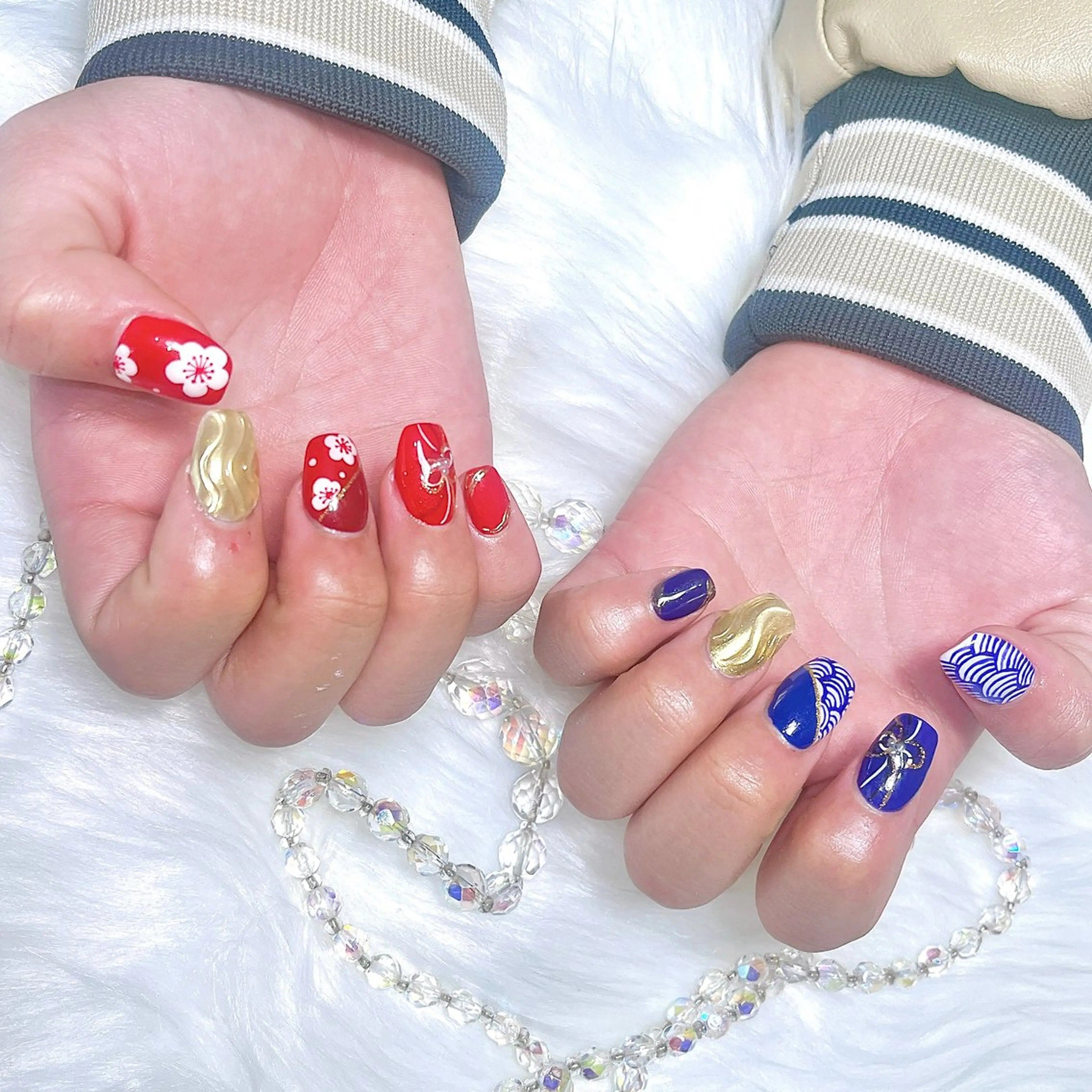 ネイル 成人式 スカルプネイル ハンドネイル Nailsalon Nearのネイルデザイン