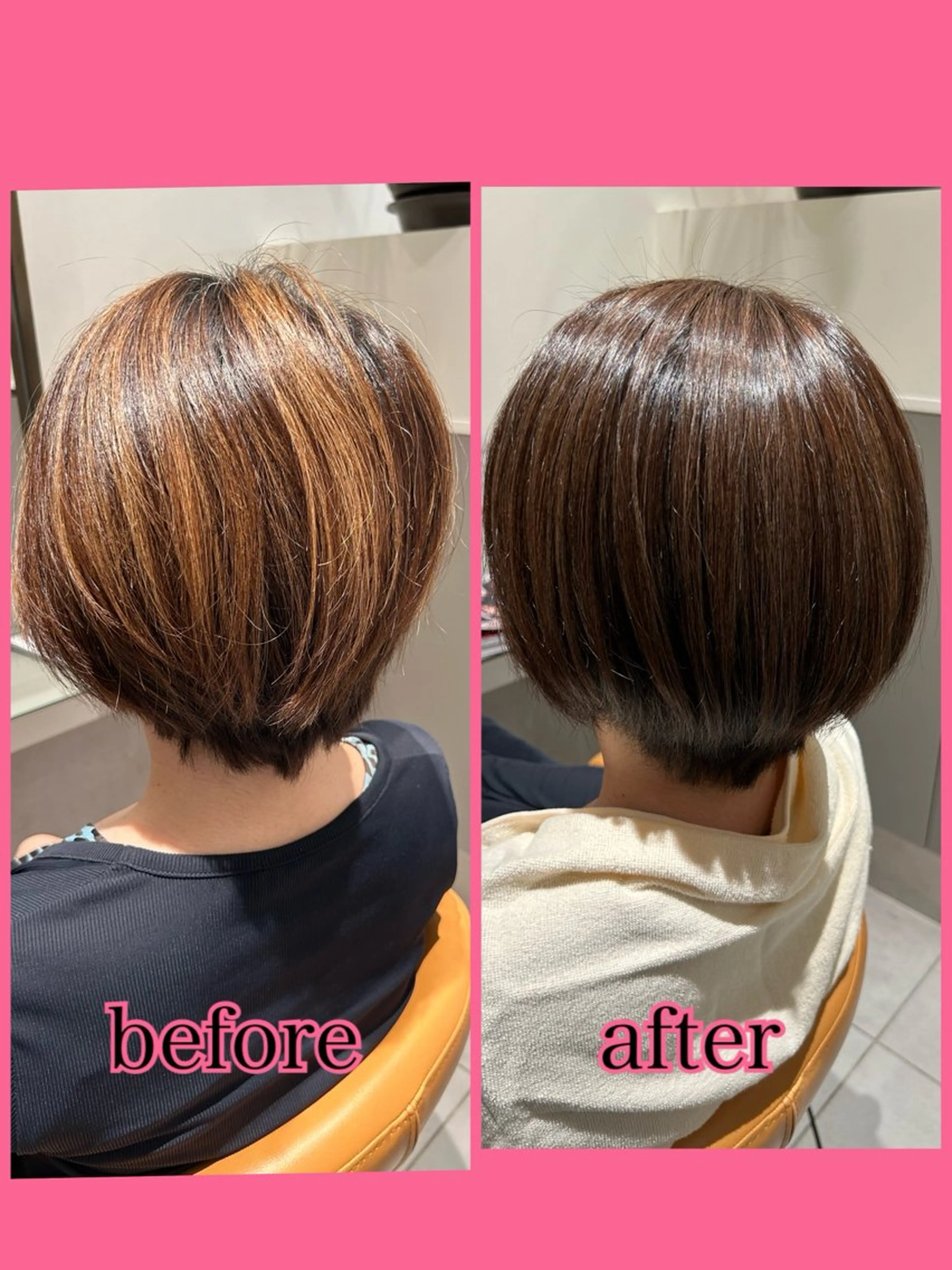 ショート カラー ヘアカラー 大久保 陽子のヘアスタイル