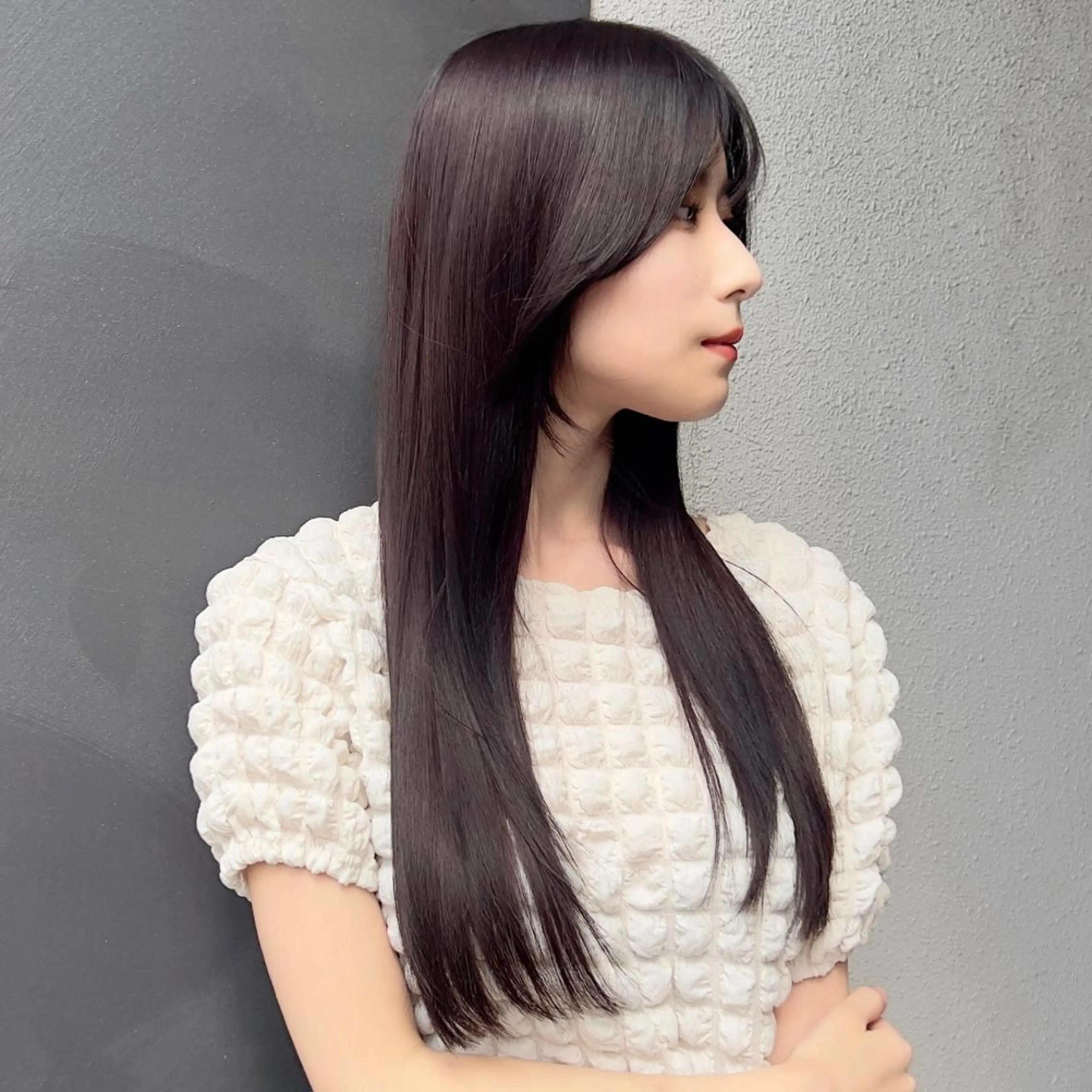 ロング カラー イルミナカラー 髪質改善 韓国風ヘア レイヤーカット ロング ✨縮毛矯正/髪質改善 錦糸町/松坂拓馬のヘアスタイル