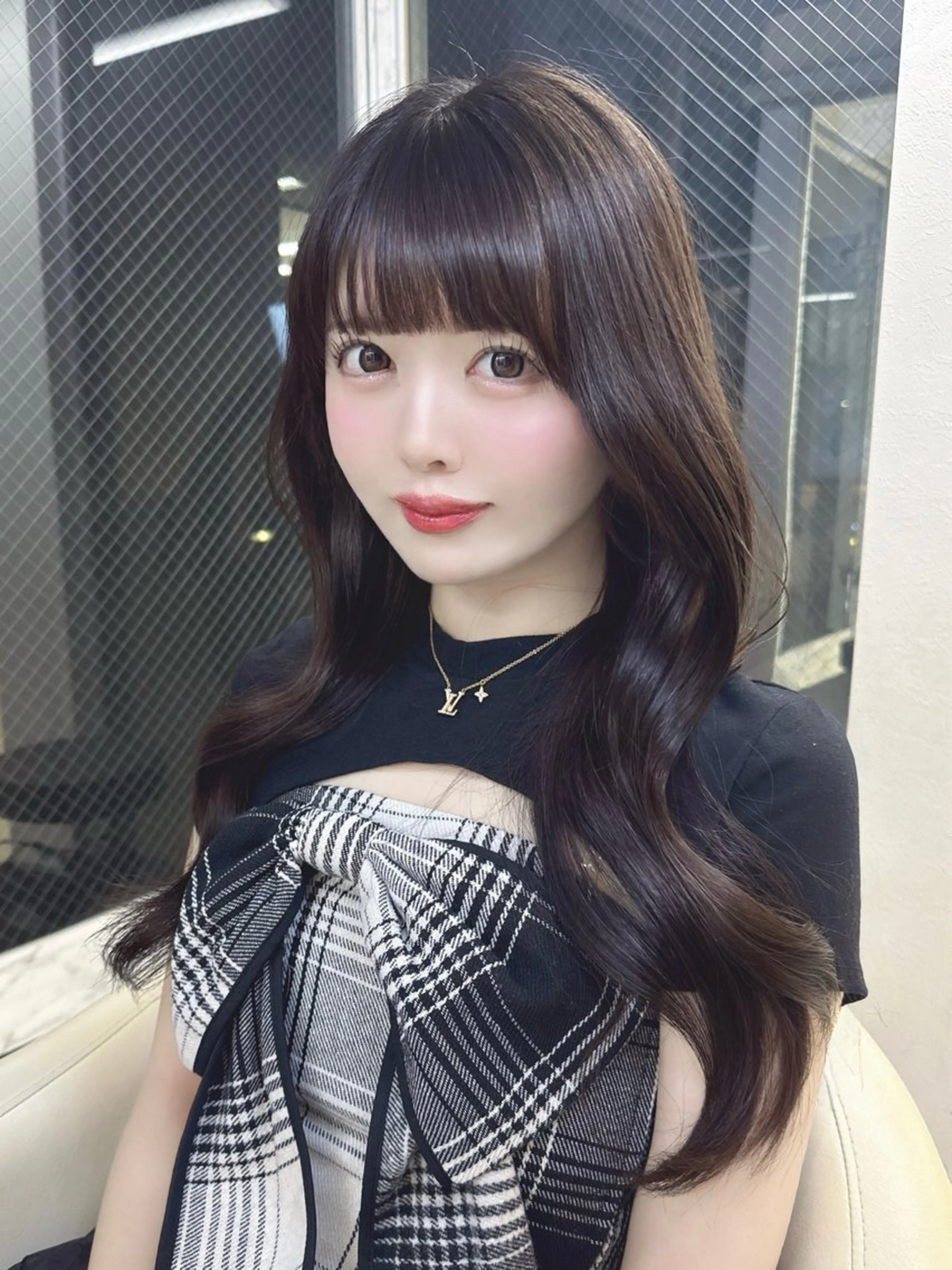 ロング カラー ヘアカラー レイヤーカット/ 顔まわり/リキのヘアスタイル