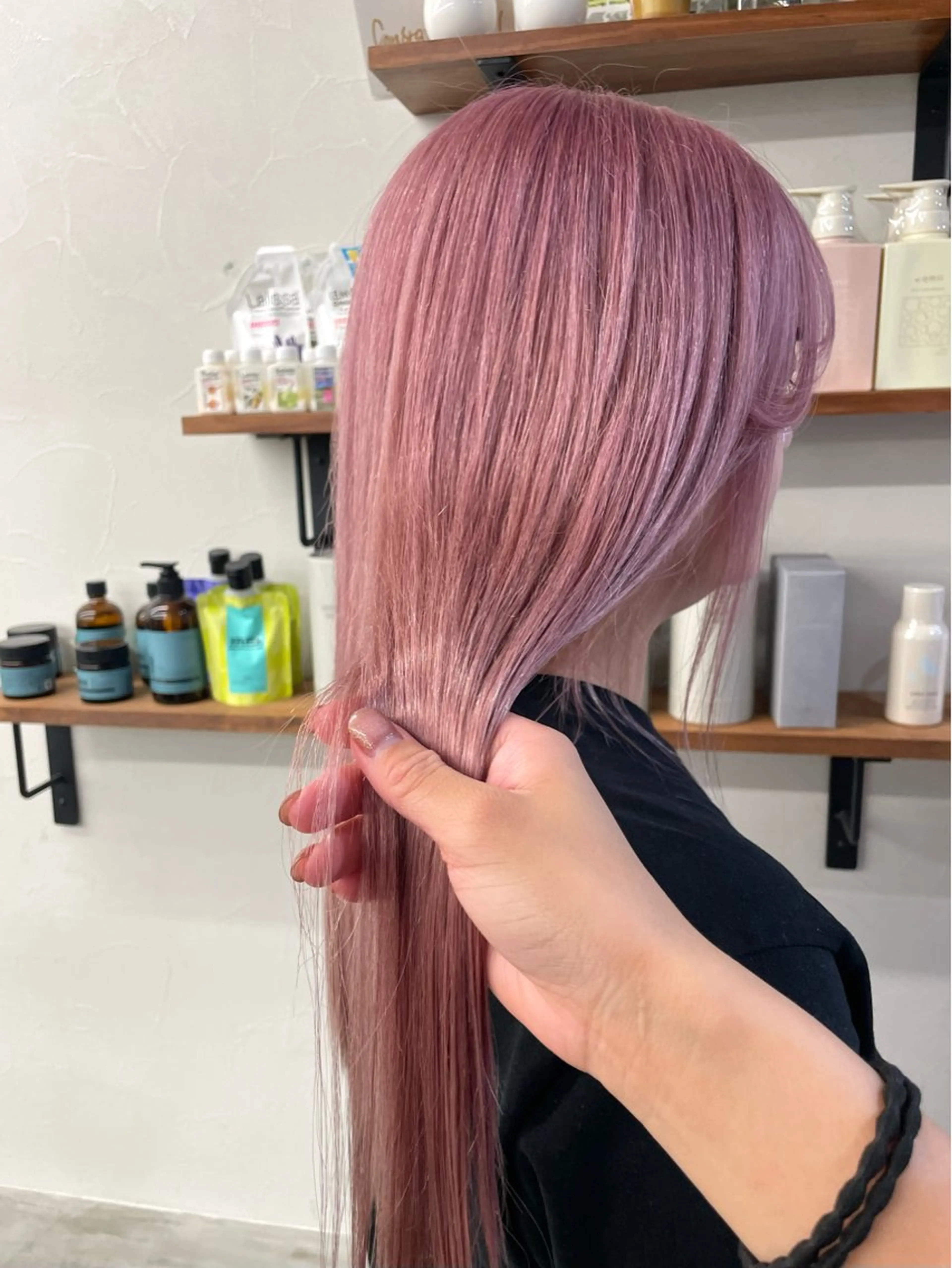 ロング カット ヘアカラー エクステ/大人可愛い カラー🩷RINAのヘアスタイル