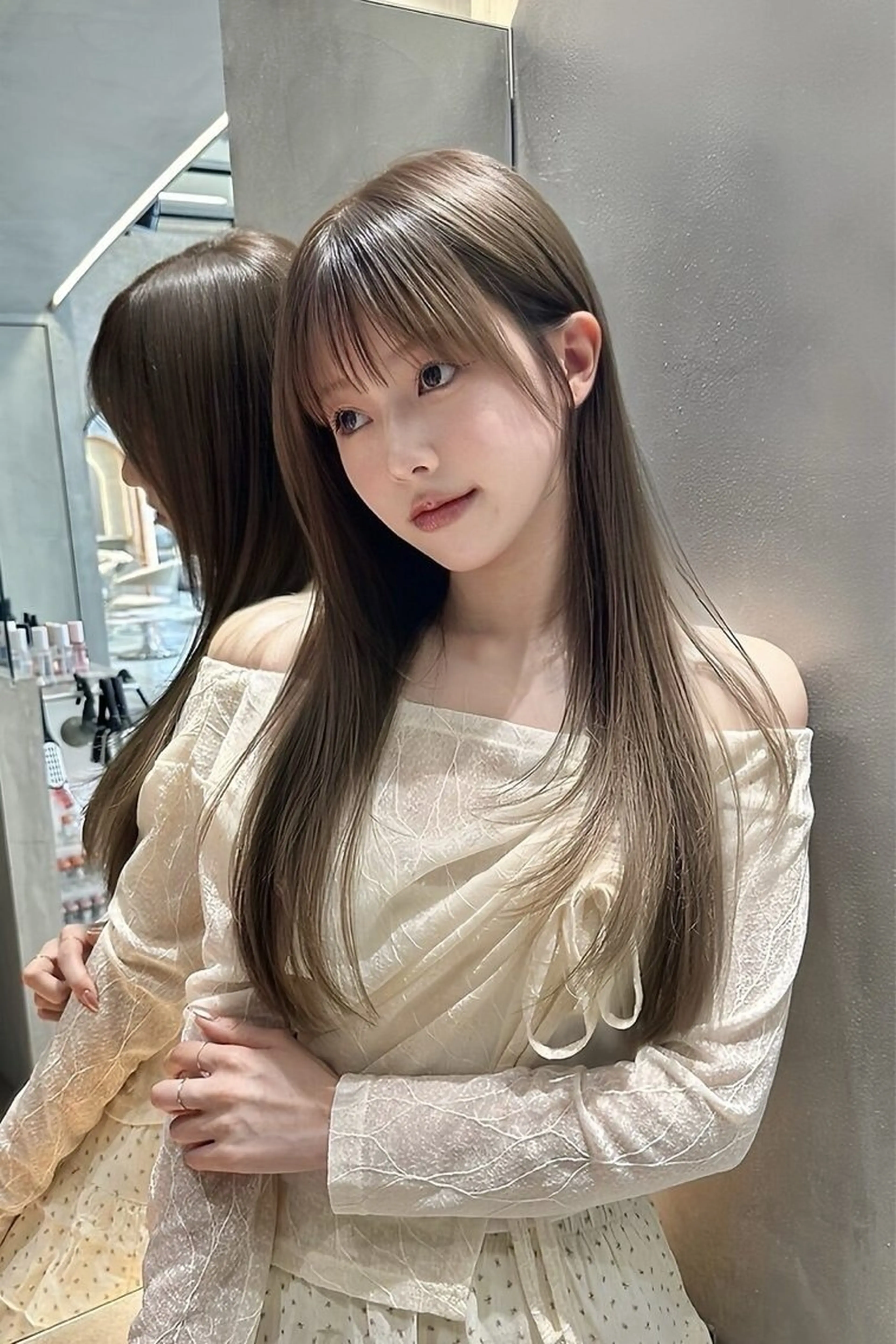 ロング レイヤーカット 美髪矯正　YUTOのヘアスタイル