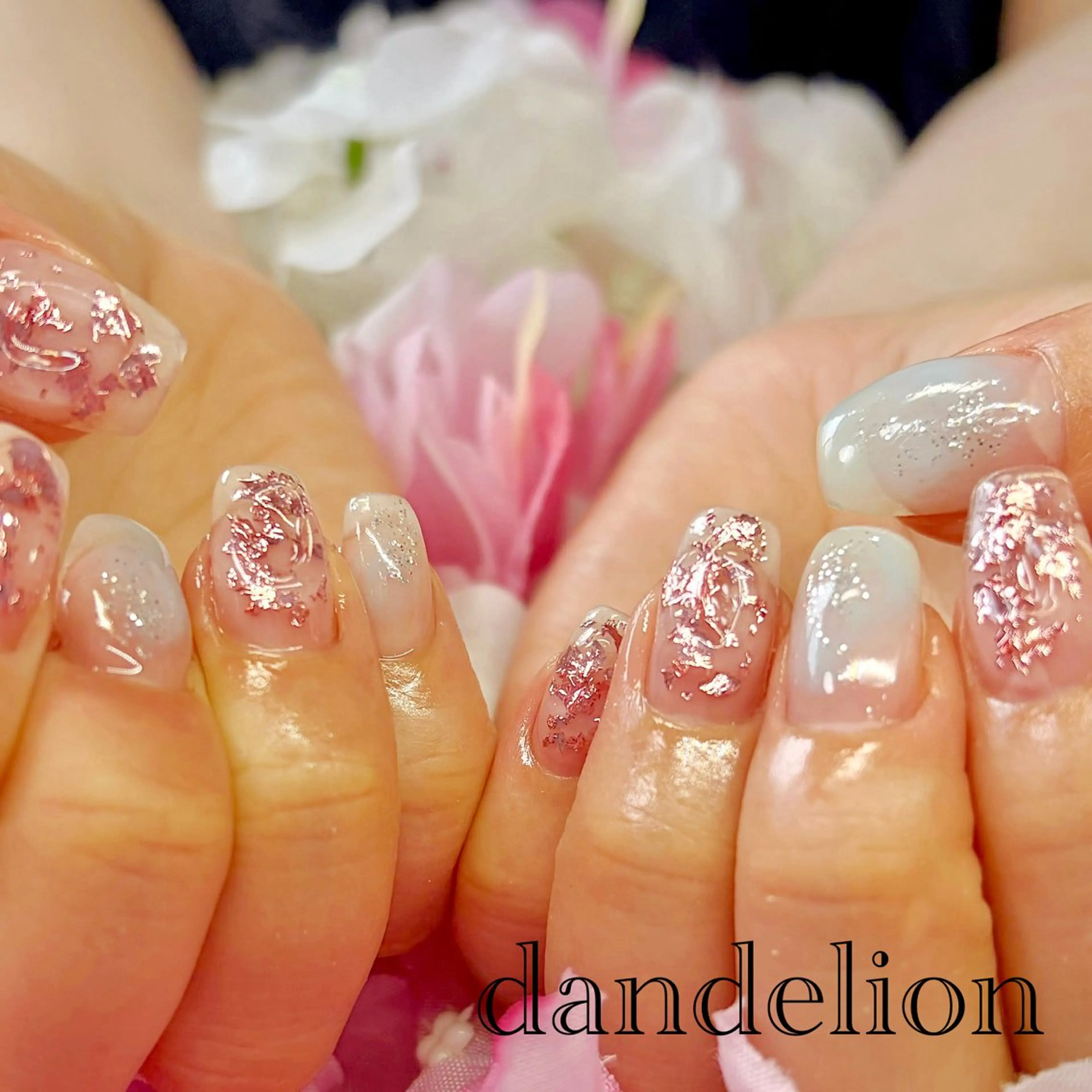 ネイル ハンドネイル ハンドケア dandelion ダンデライオンのネイルデザイン