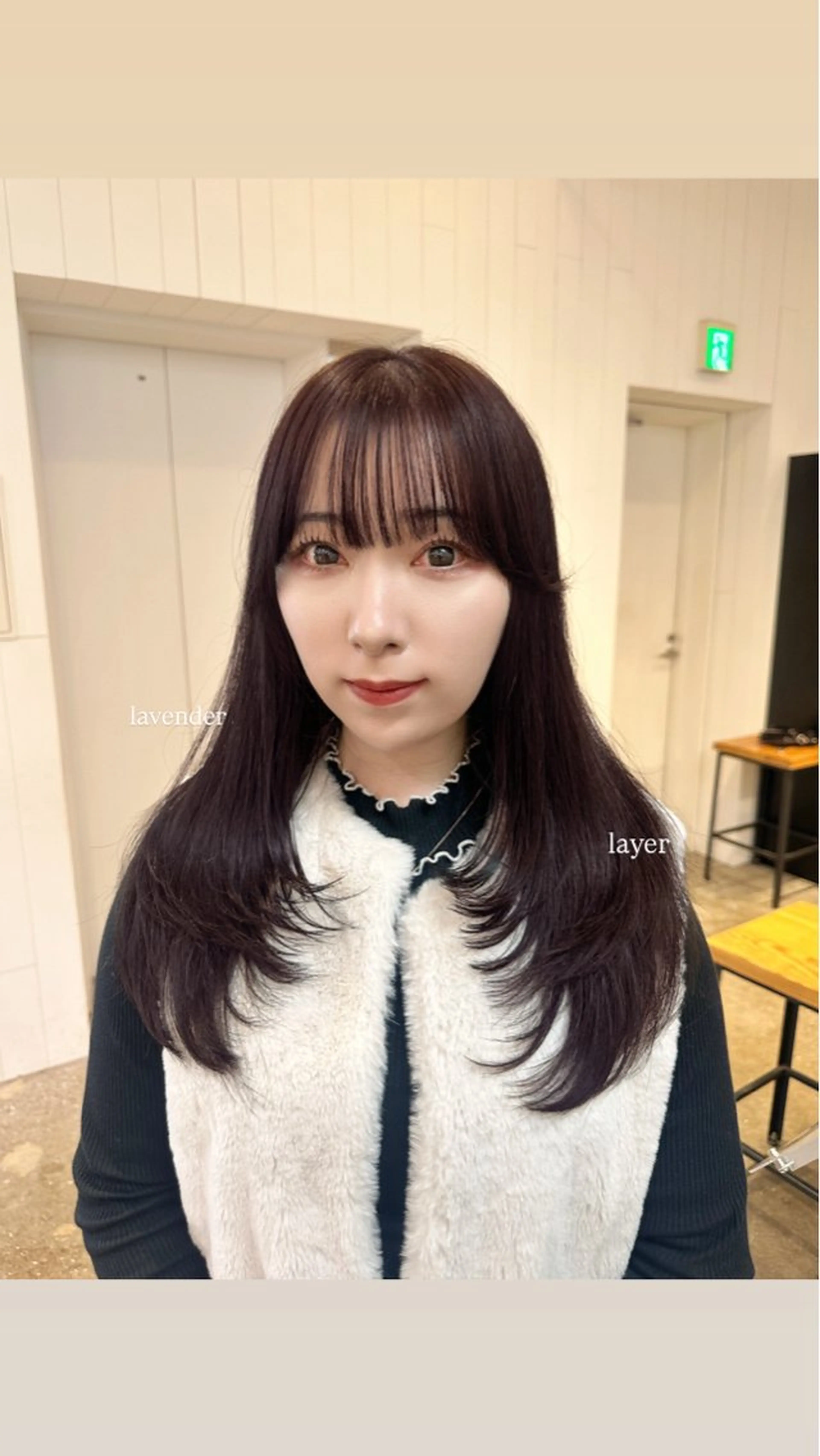 ミディアム カット Haruka 🎀暖色カラーのヘアスタイル