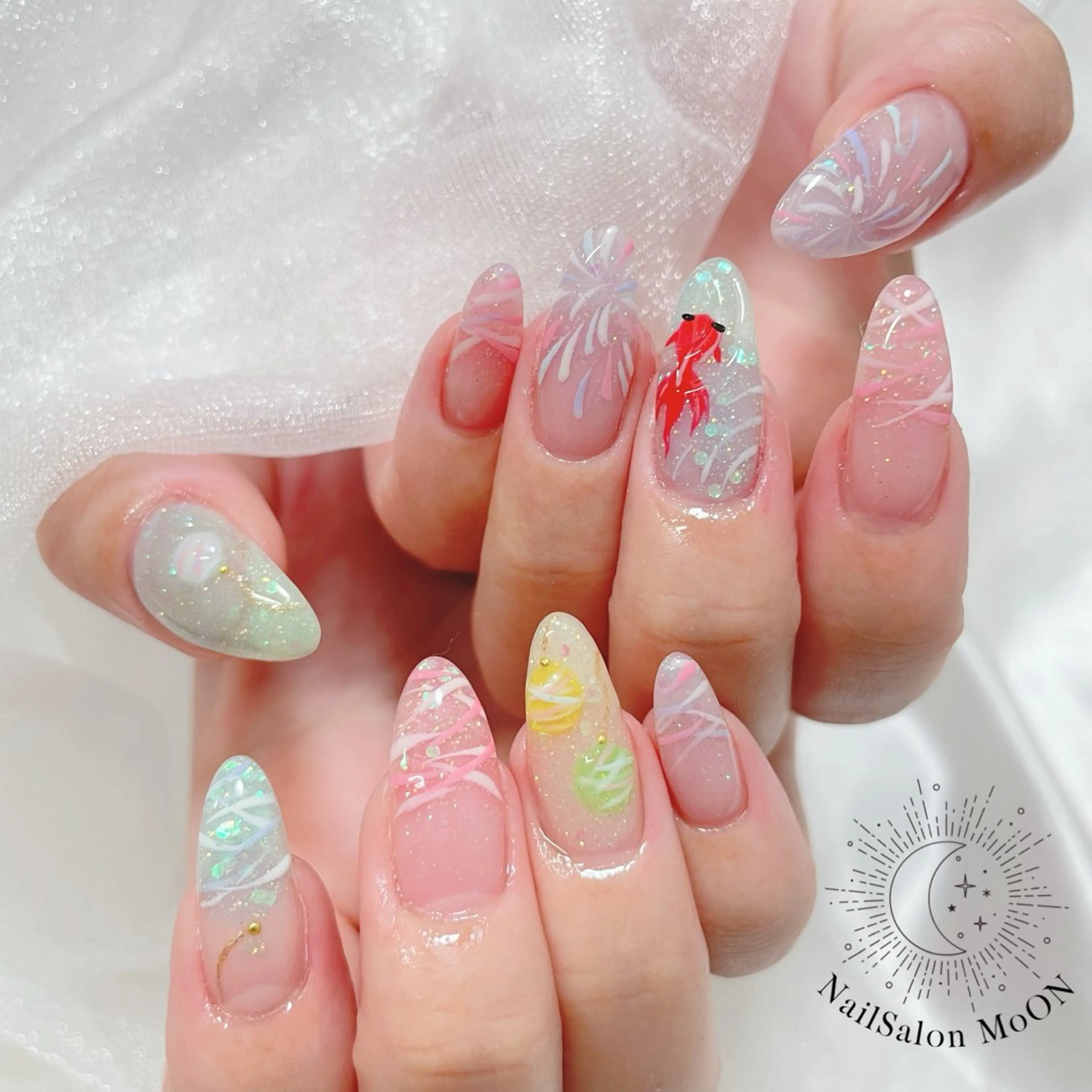 ネイル ハンドネイル ハンドケア MoON...❤︎ MeGuのネイルデザイン