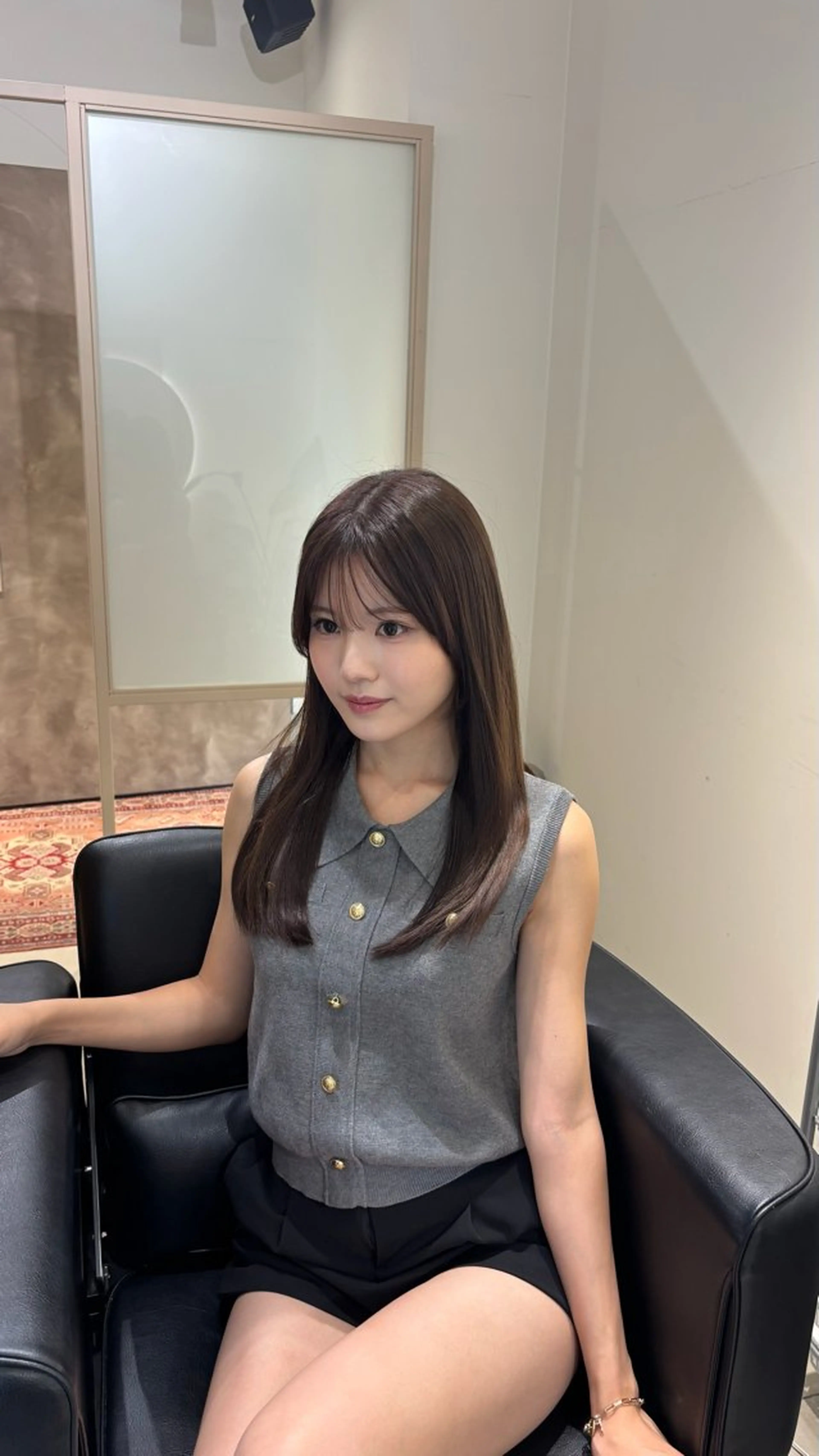 セミロング 髪質改善 トリートメント 永本 ミツルのヘアスタイル