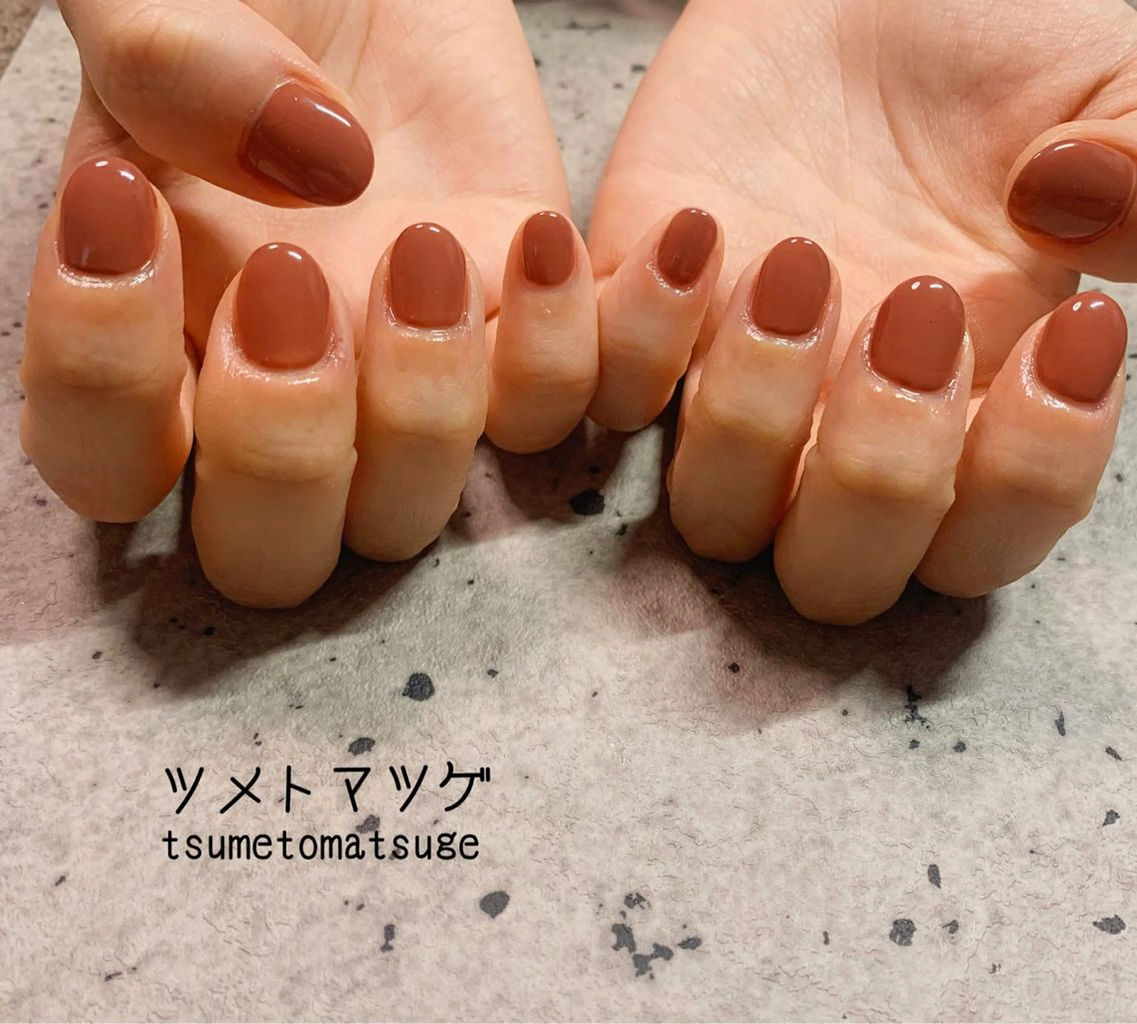 ショート ネイル ハンドネイル ツメトマツゲ .のネイルデザイン