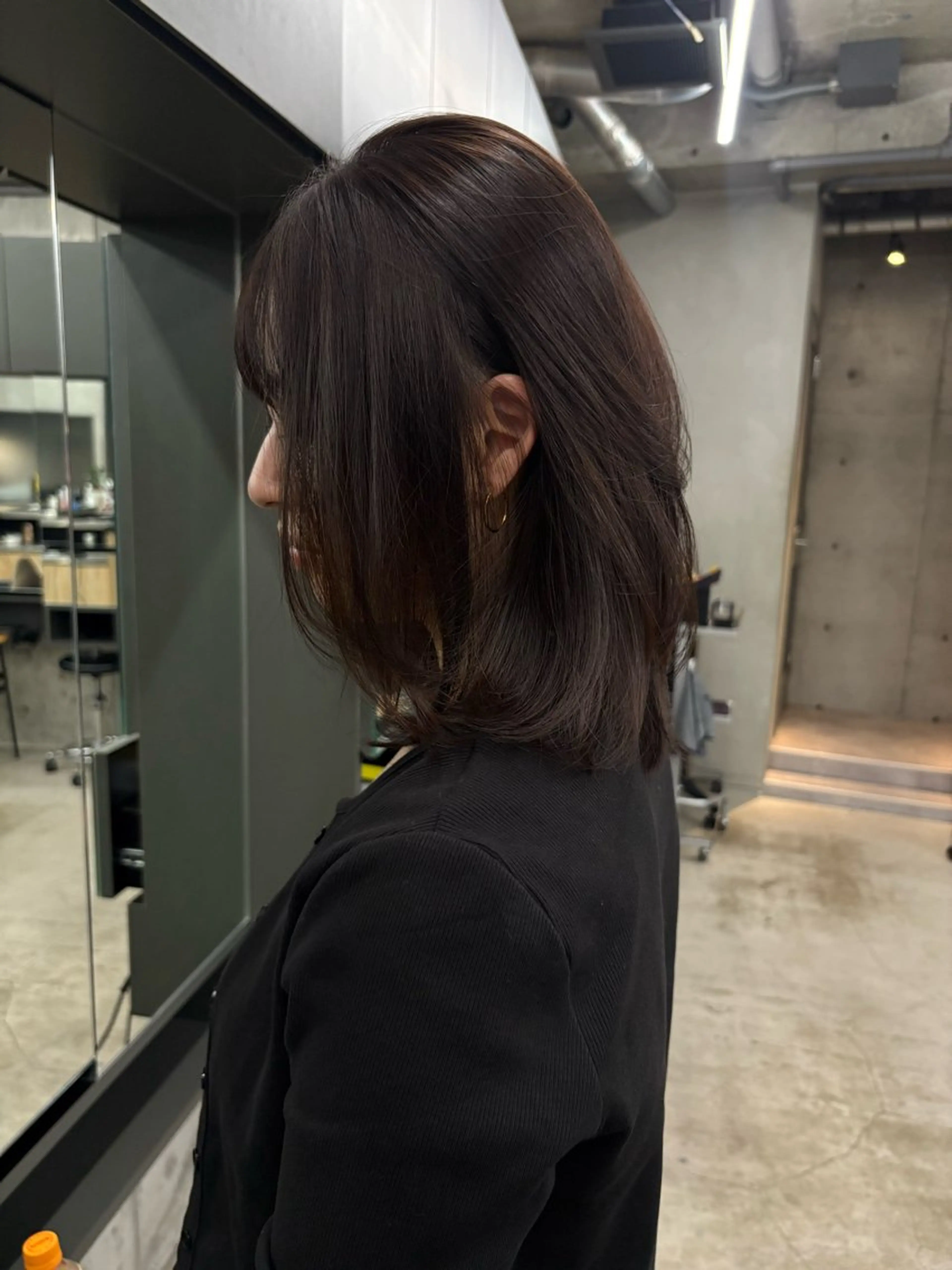 ミディアム カラー カット ヘアカラー トリートメント レイヤー/柔色 カラー/SAkiのヘアスタイル