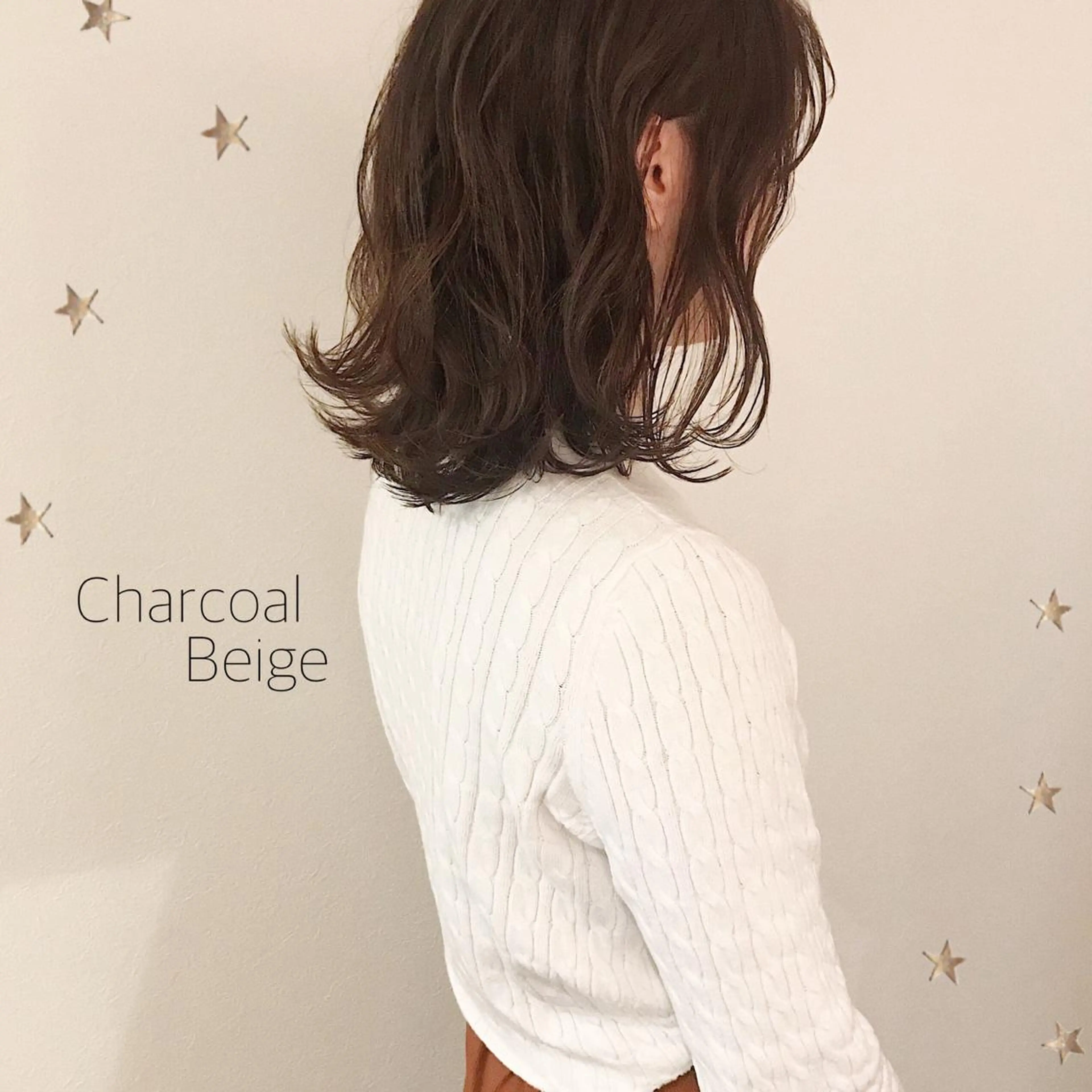 ミディアム カラー 市川 千夏のヘアスタイル