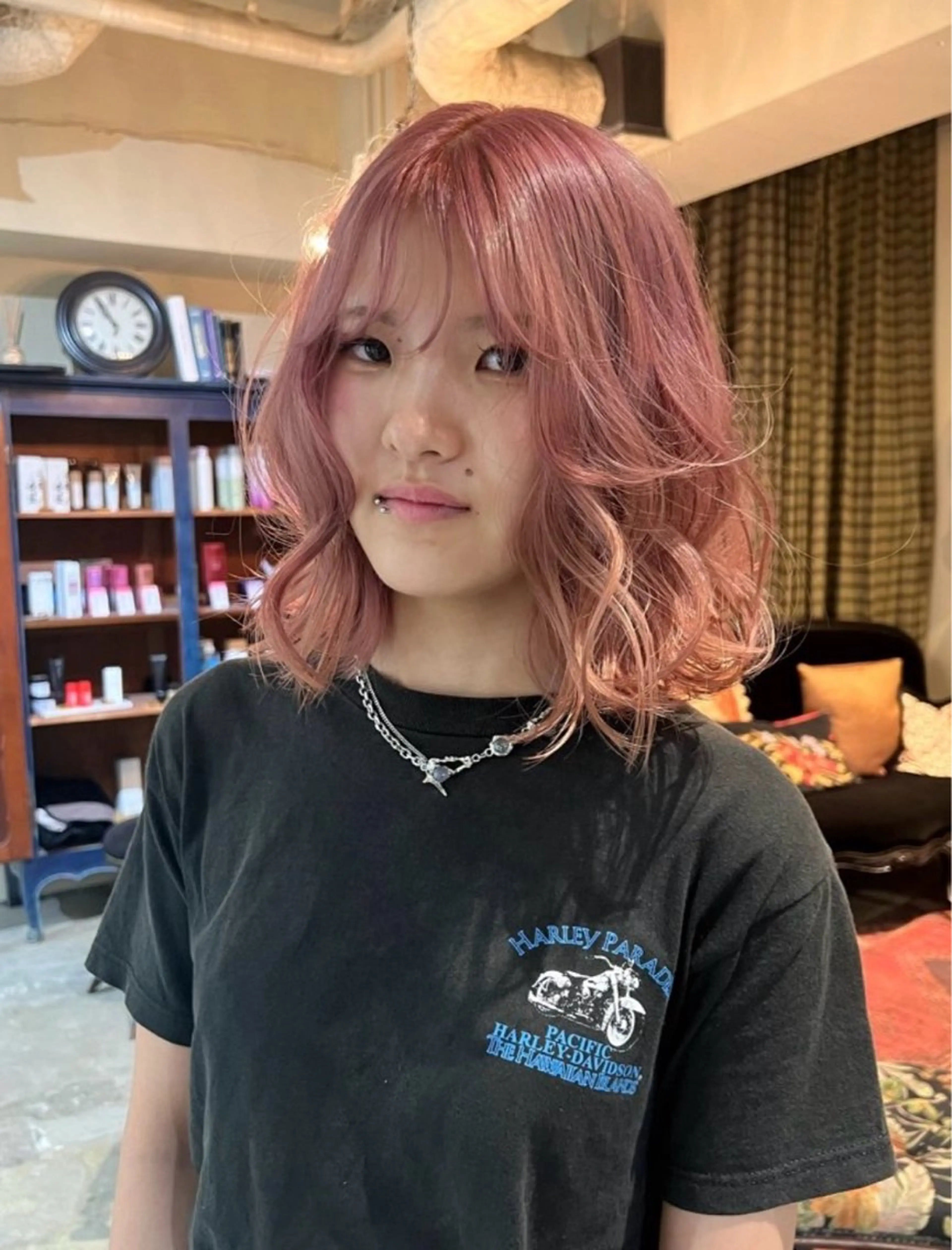 撮影あり📸ブリーチ込みWカラー➕プラチナトリートメント➕RefaファインバブルVEENAの写真