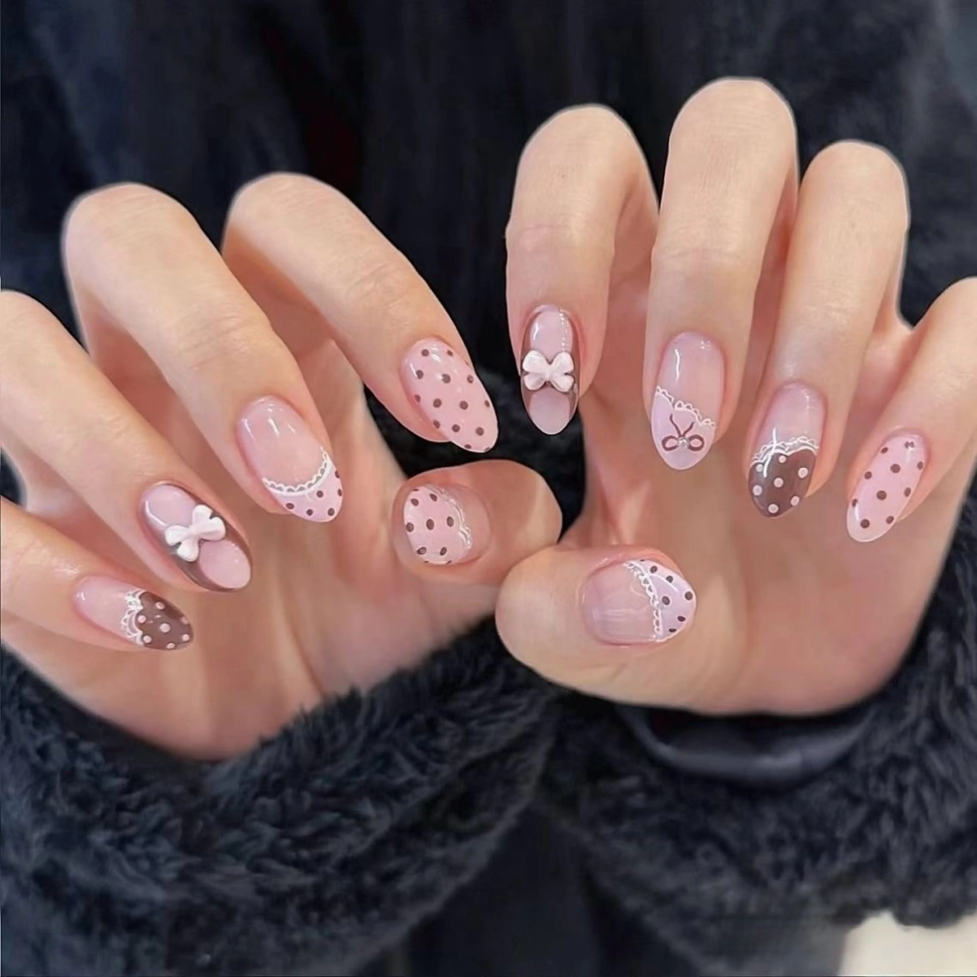 ネイル 長さ出し フレンチネイル グラデーション 卒業式 マグネットネイル MIHANA NAILのネイルデザイン