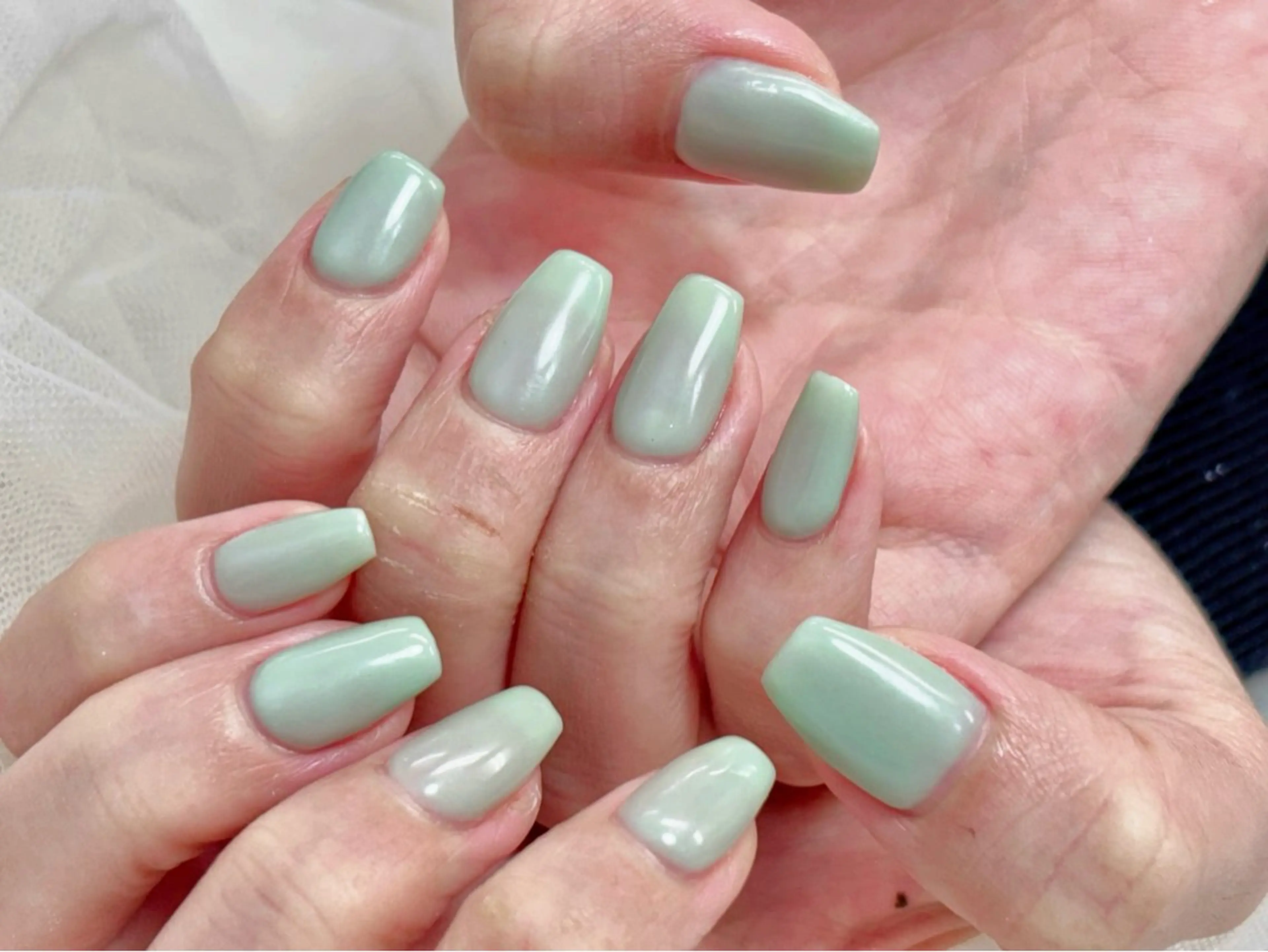 ネイル 韓国ネイル ロングネイル オフィスネイル ワンカラーネイル シンプルネイル ハンドネイル kaho.  /期間 限定モデル募集のネイルデザイン