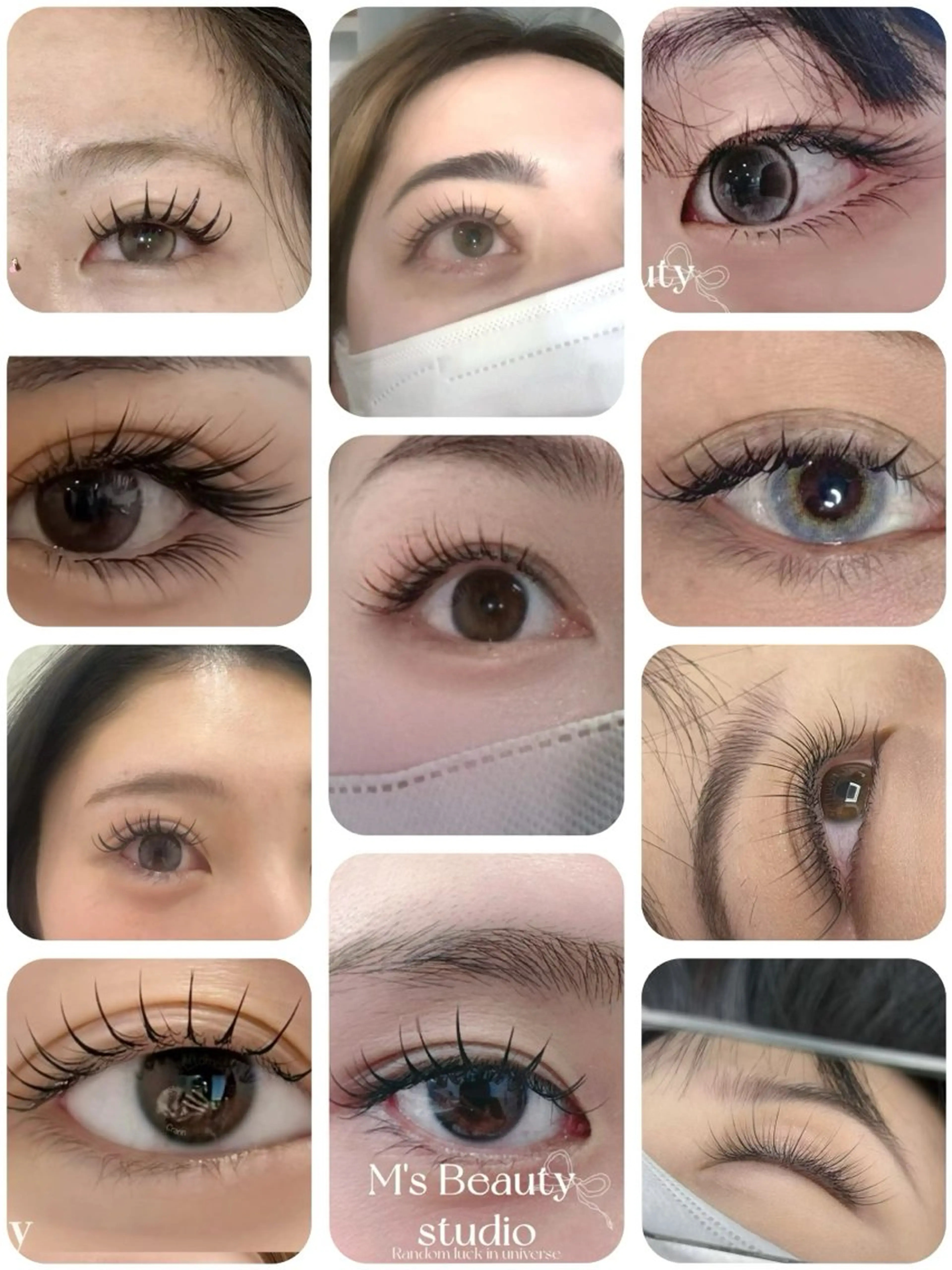 マツエク・マツパ エムズ ビューティスタジオのマツエク・マツパデザイン