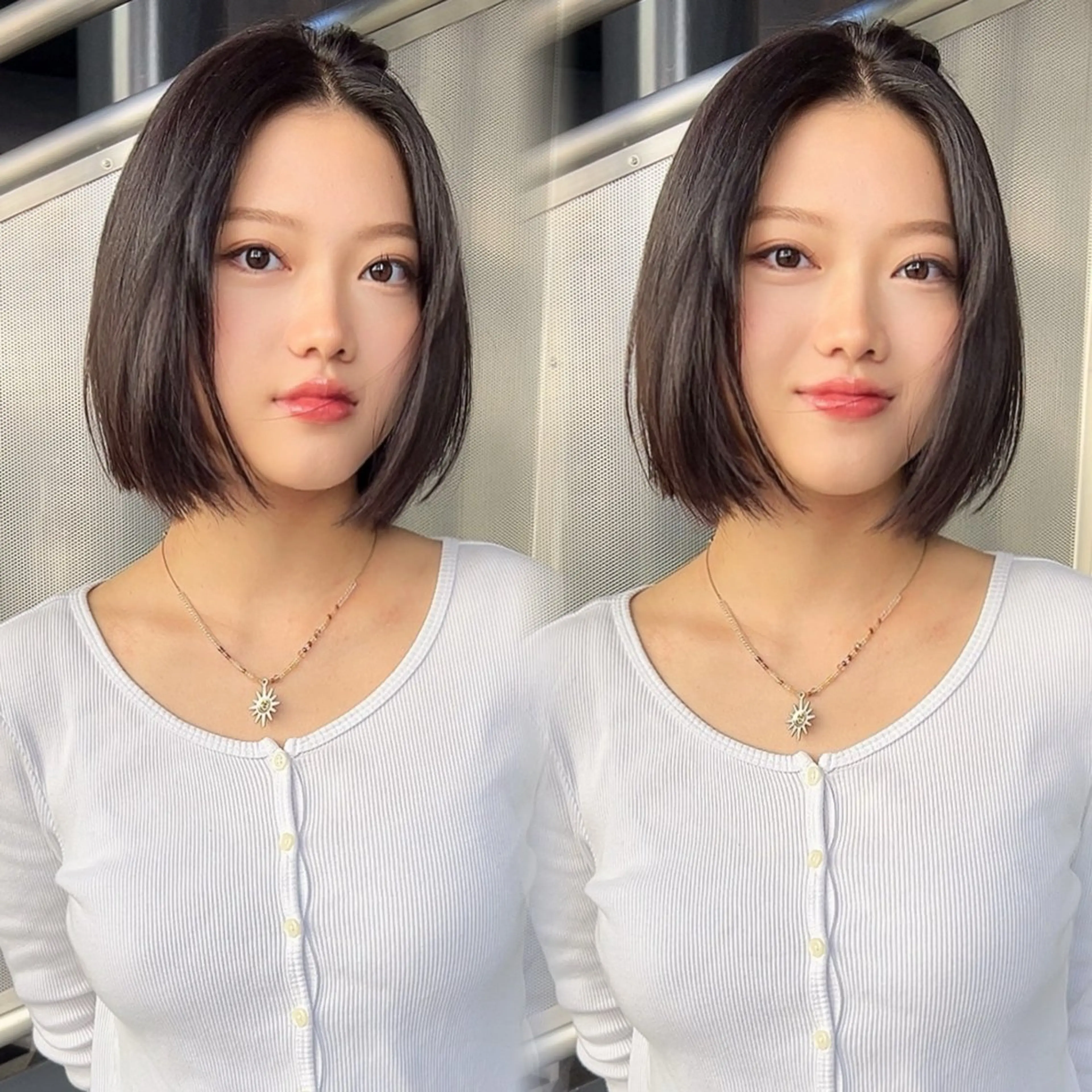 ショート ボブ カット ヘアカラー calna 古賀 菜摘のヘアスタイル