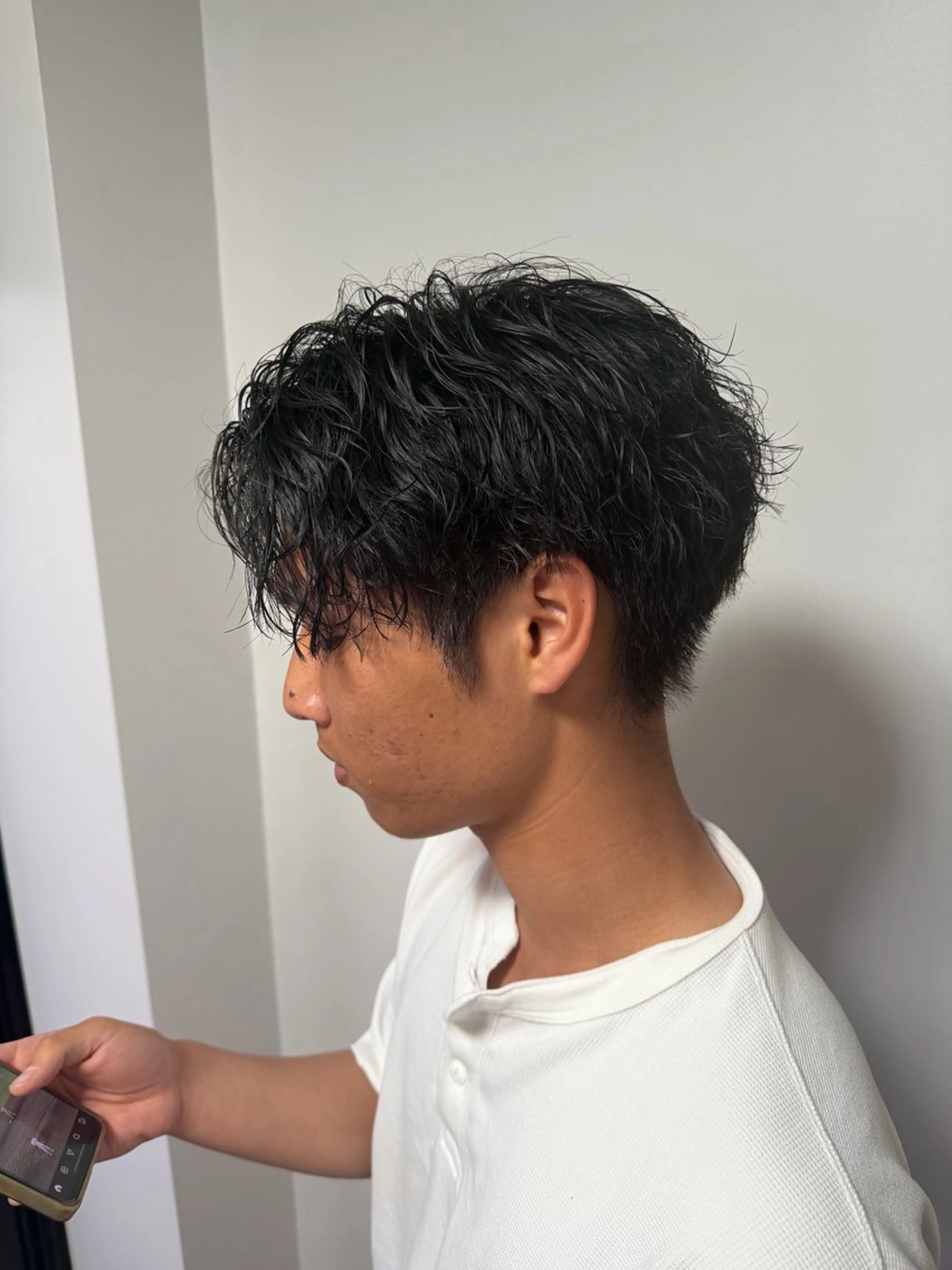 パーマ メンズ パーマ 鶴井 地のヘアスタイル