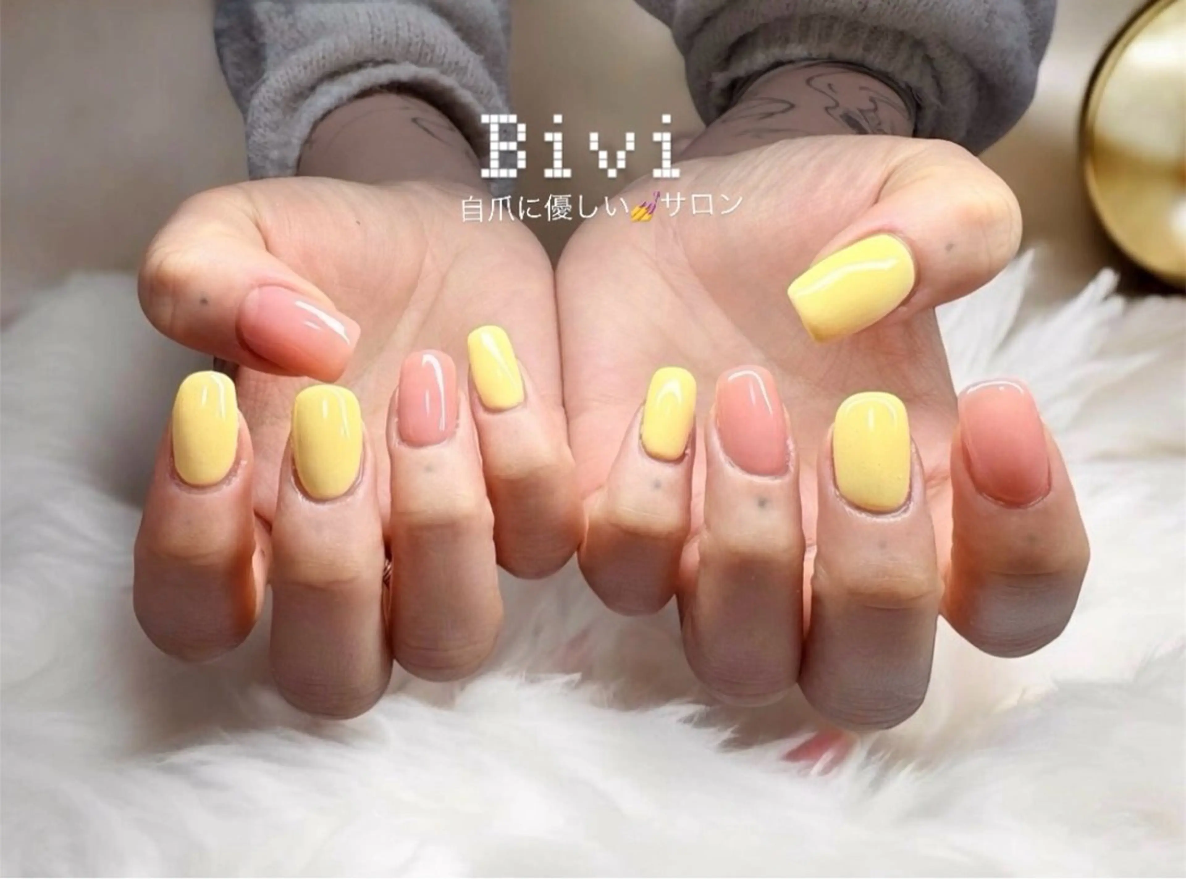 ネイル アートネイル ラメ(グリッター) 持ち込み ハンドネイル ハンドケア ♡Bivi♡自爪に 優しいネイルサロンのネイルデザイン