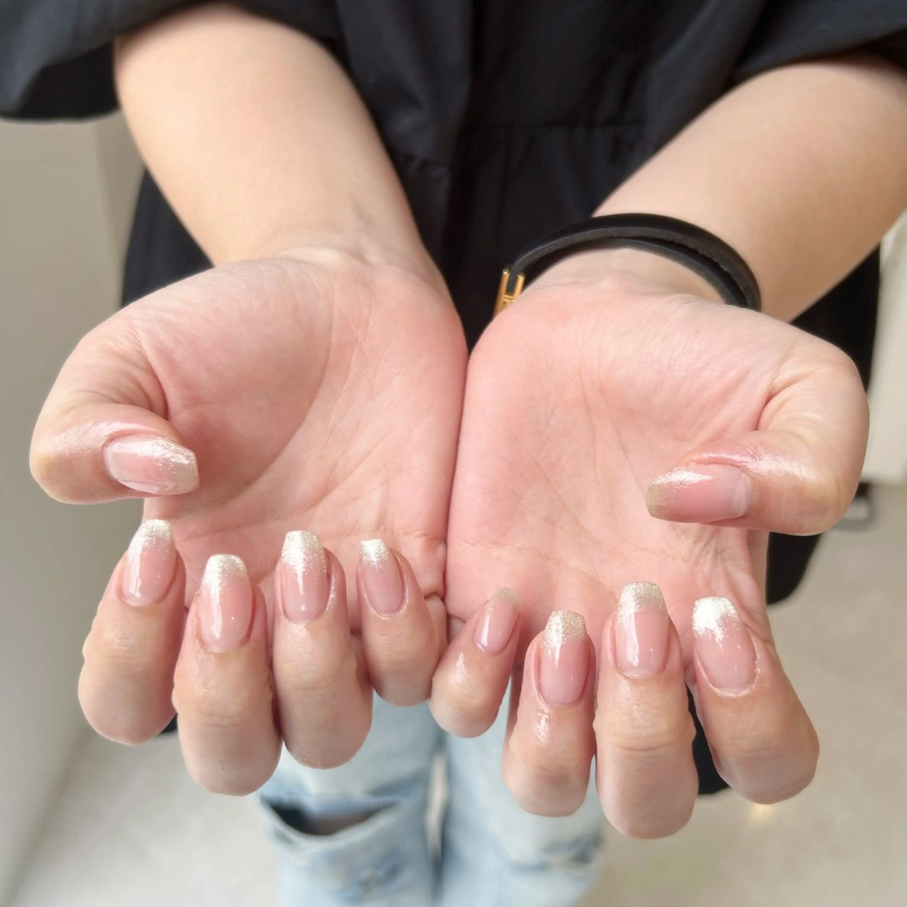 ネイル マグネットネイル ピンク ハンドネイル Uzuki ／ROCCOnailのネイルデザイン