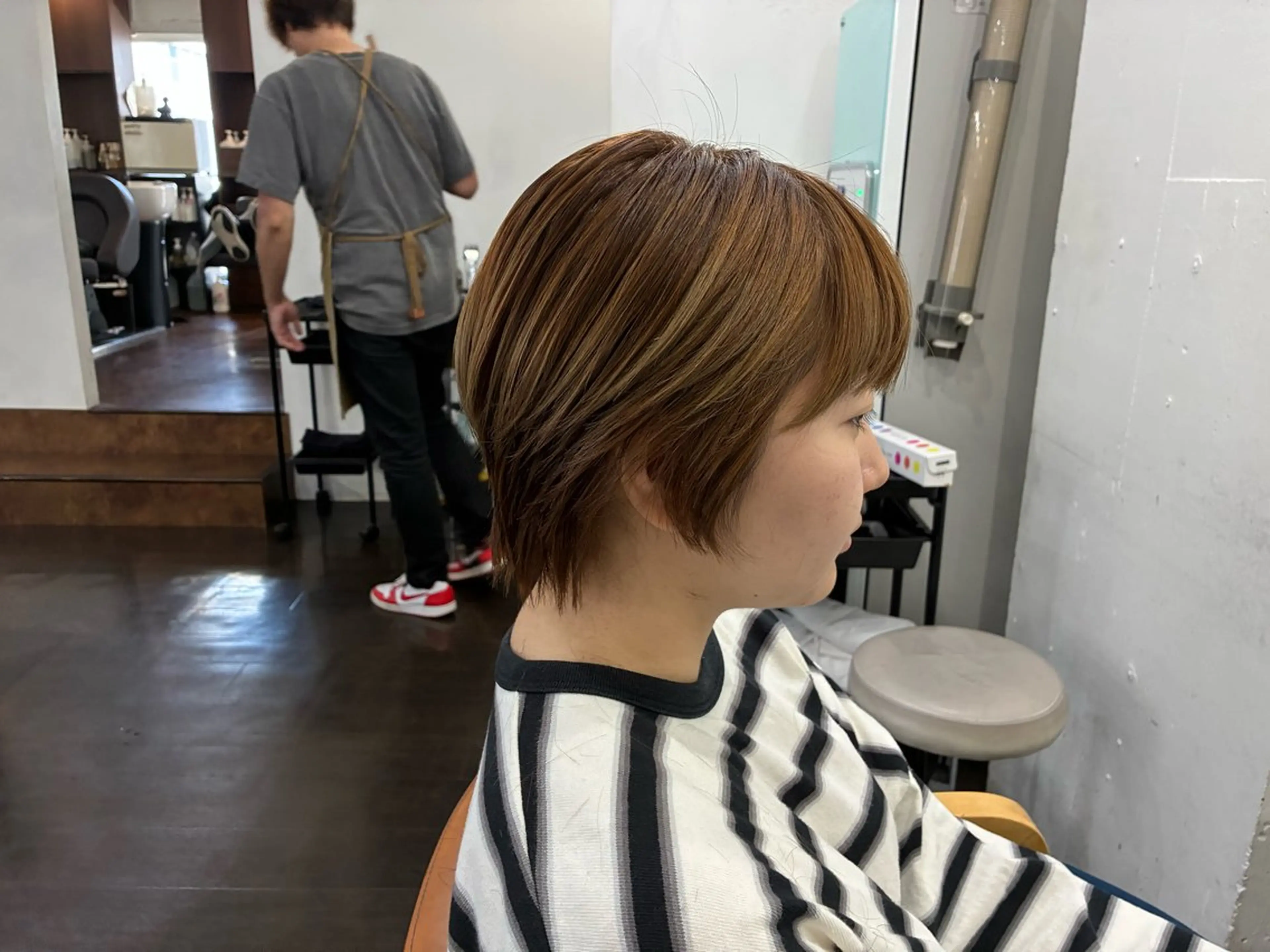 ショート カラー ヘアアレンジ 🍒ᩚ名駅/艶髪 縮毛矯正/あゆ🍒ᩚのヘアスタイル