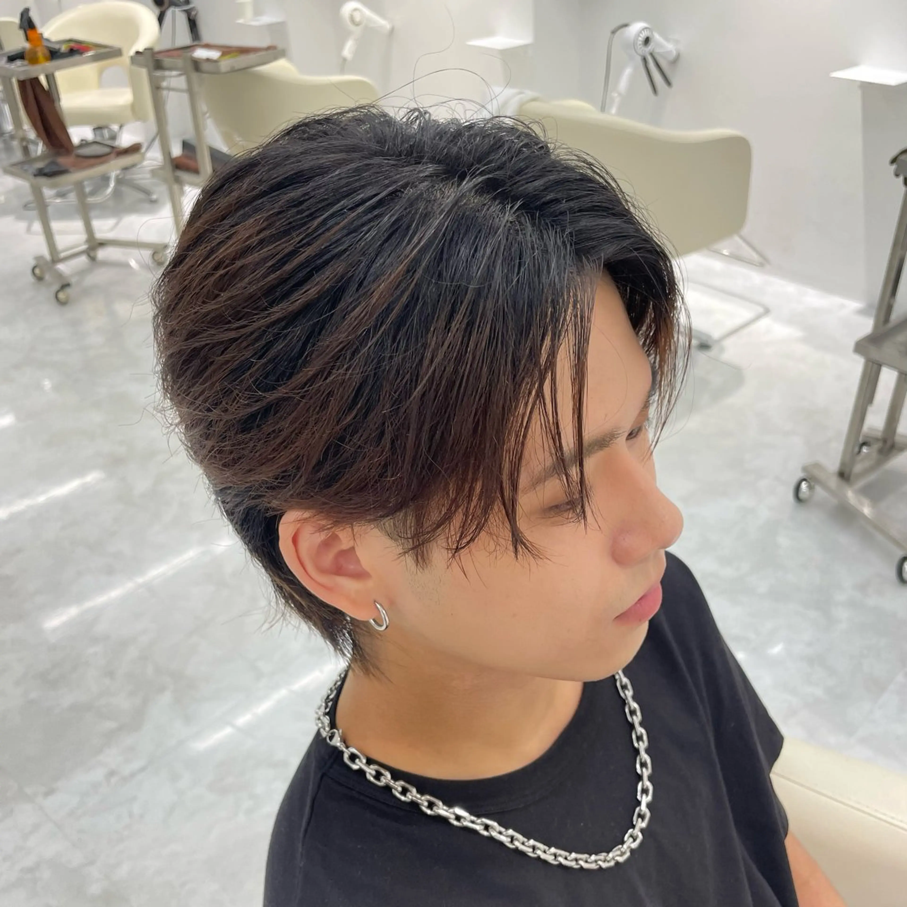 メンズ センターパート メンズサロンNamju 大阪梅田【ナムジュ】所属・近藤 樹のヘアスタイル