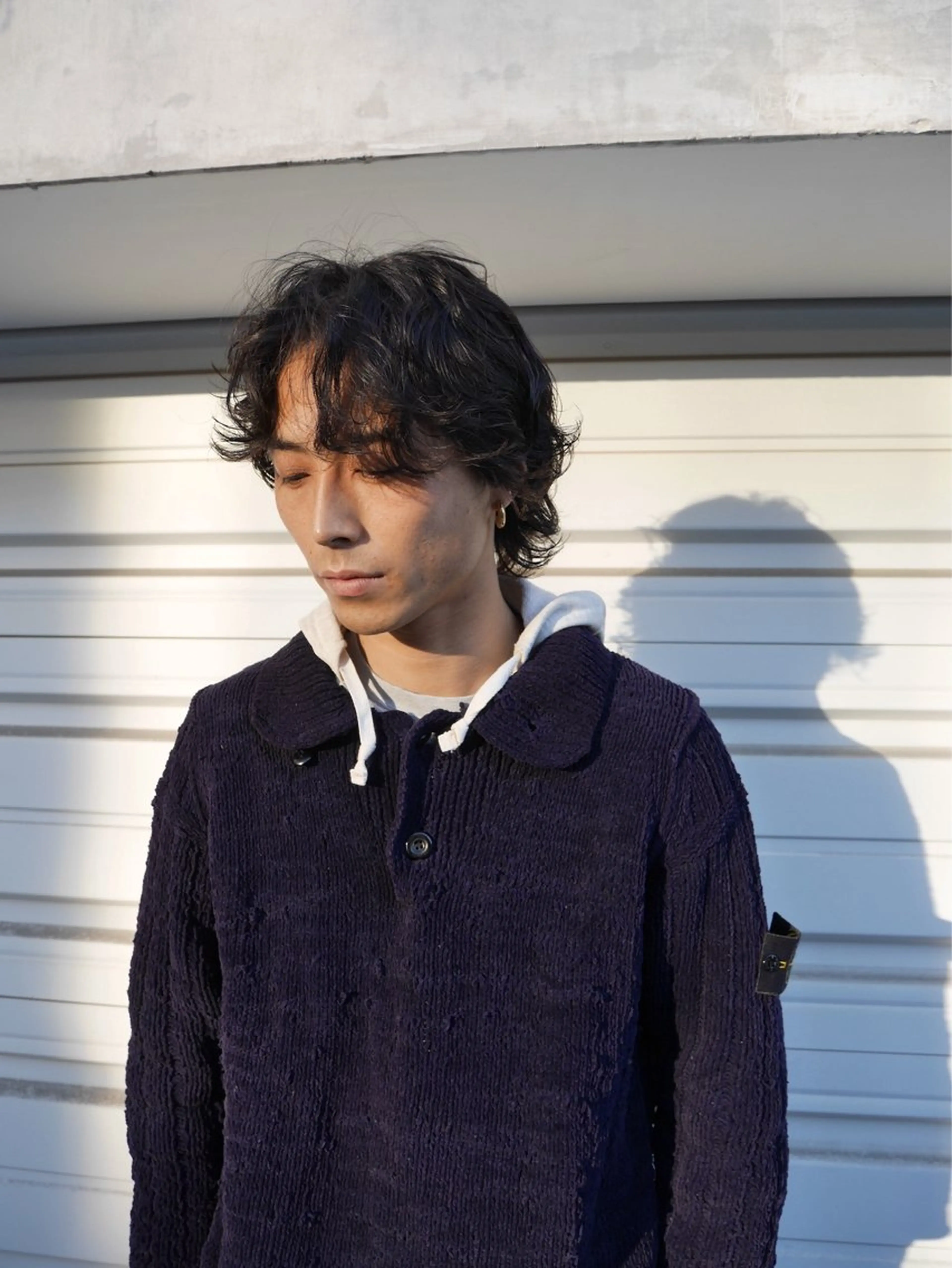 ミディアム カット パーマ メンズカット/表参道 渡邉真由のヘアスタイル