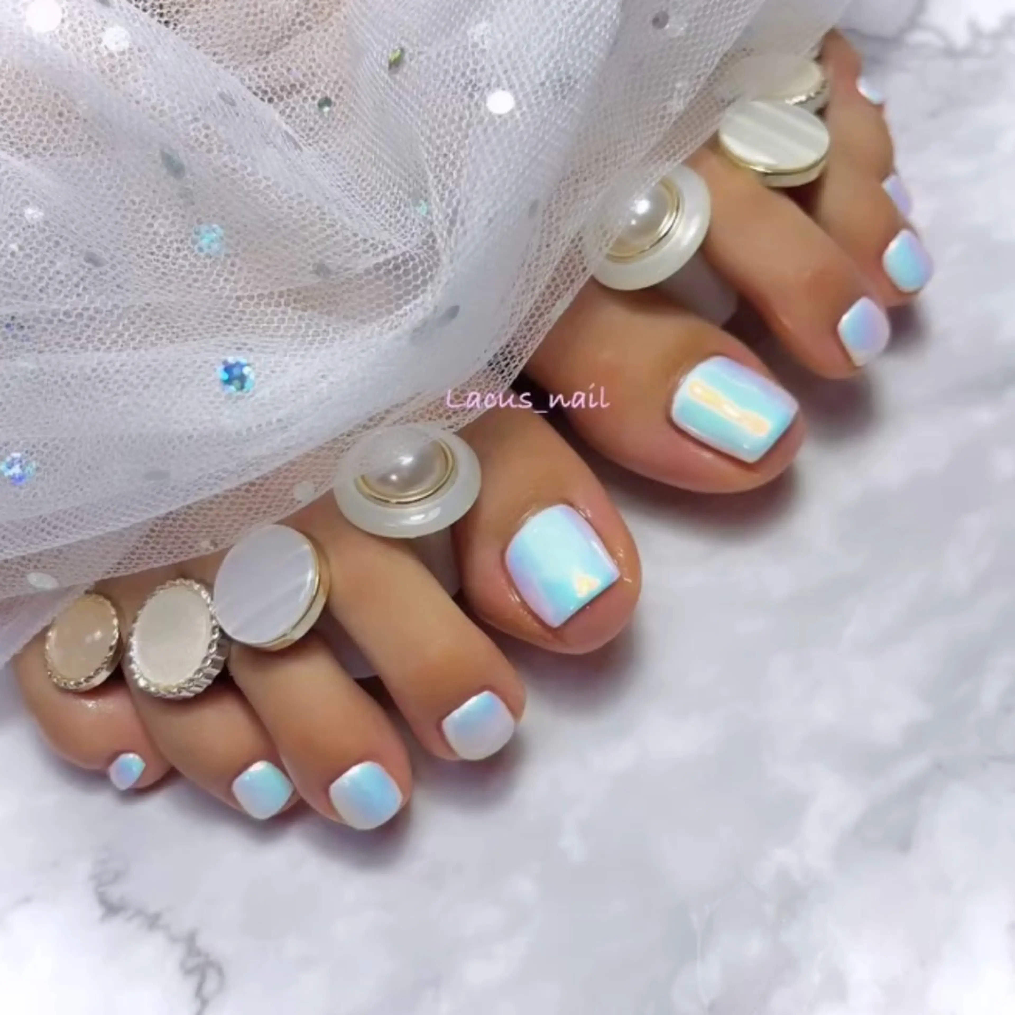 ネイル フットネイル シンプルネイル Nail Salon Lacusのネイルデザイン