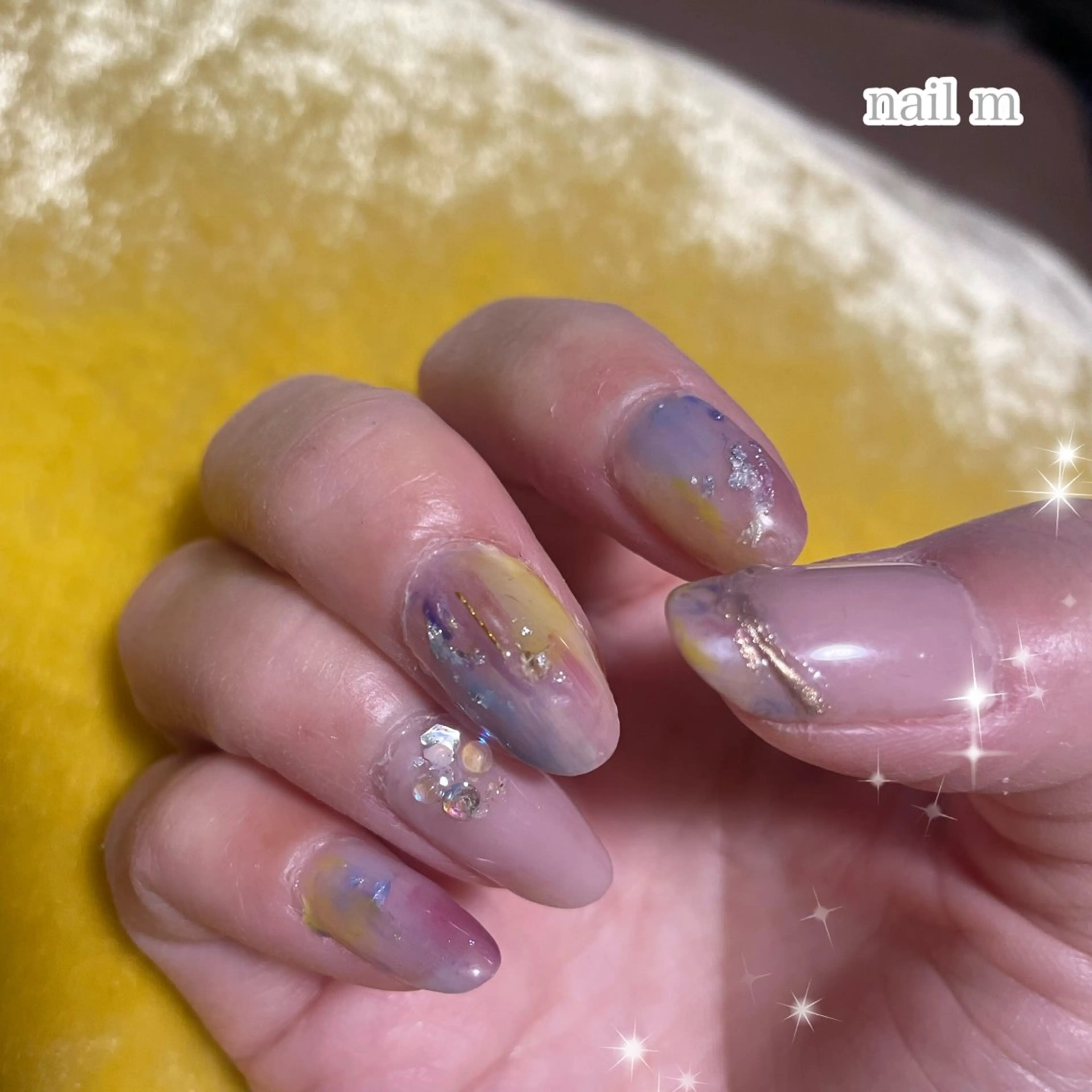 ネイル フレンチネイル ミラーネイル ニュアンスネイル 春ネイル NAIL★M 真紀のネイルデザイン