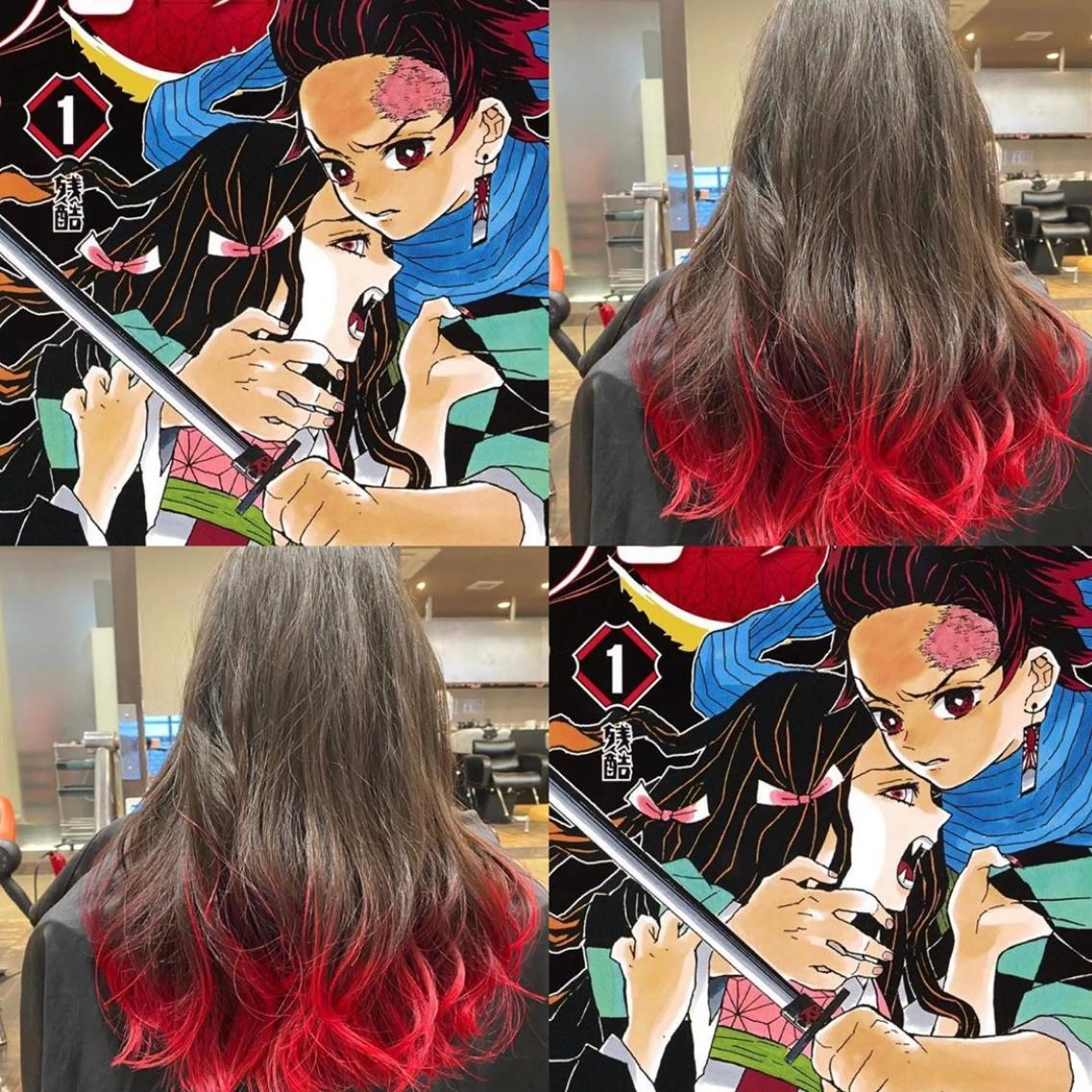 ロング カラー グラデーションカラー レッドカラー カット ヘアカラー トリートメント デザインカラー🌈 高木リョウのヘアスタイル