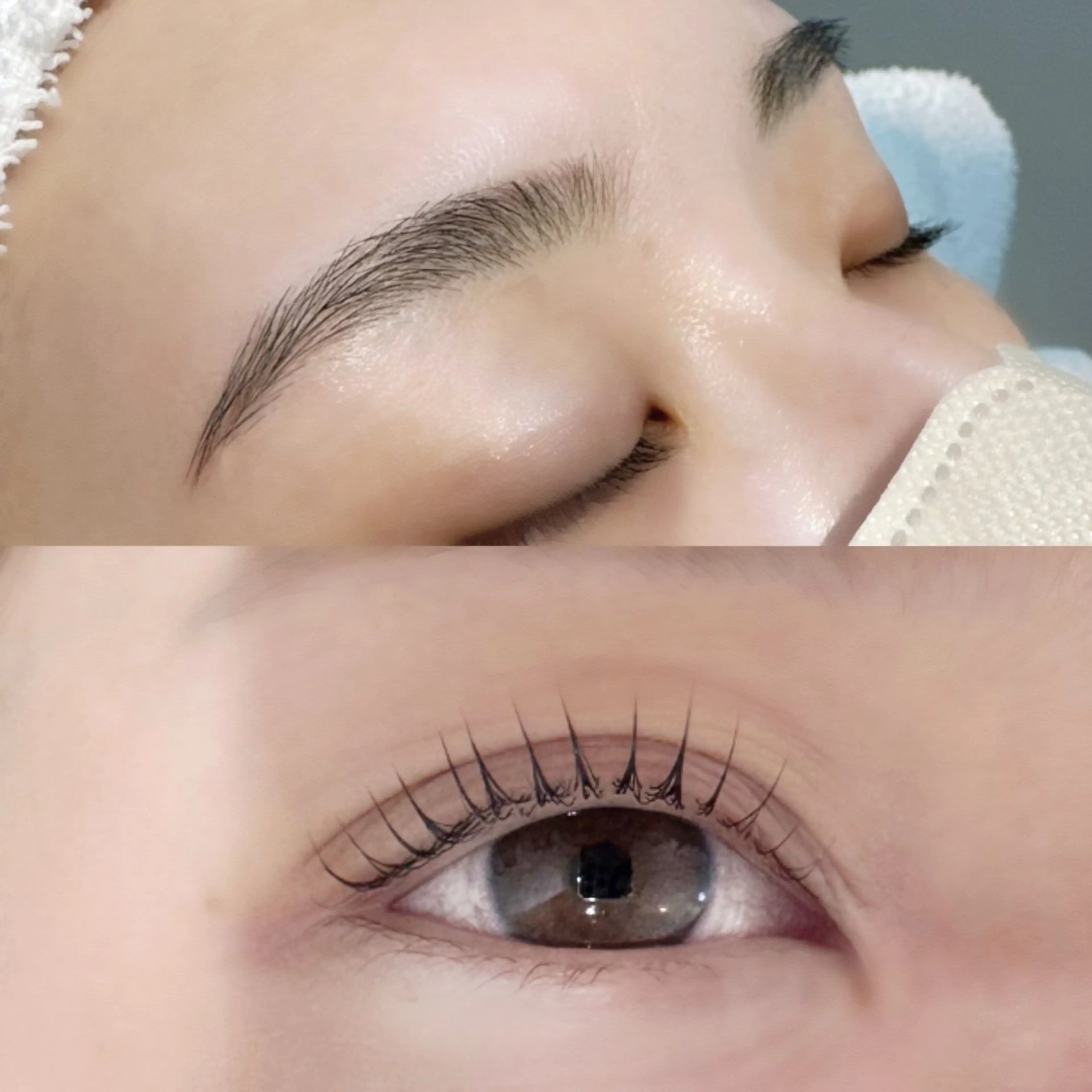 🌟眉＆目モデル🌟🎀眉毛とまつげパーマセットメニュー🎀同時に綺麗になりたい方お待ちしております💖の写真
