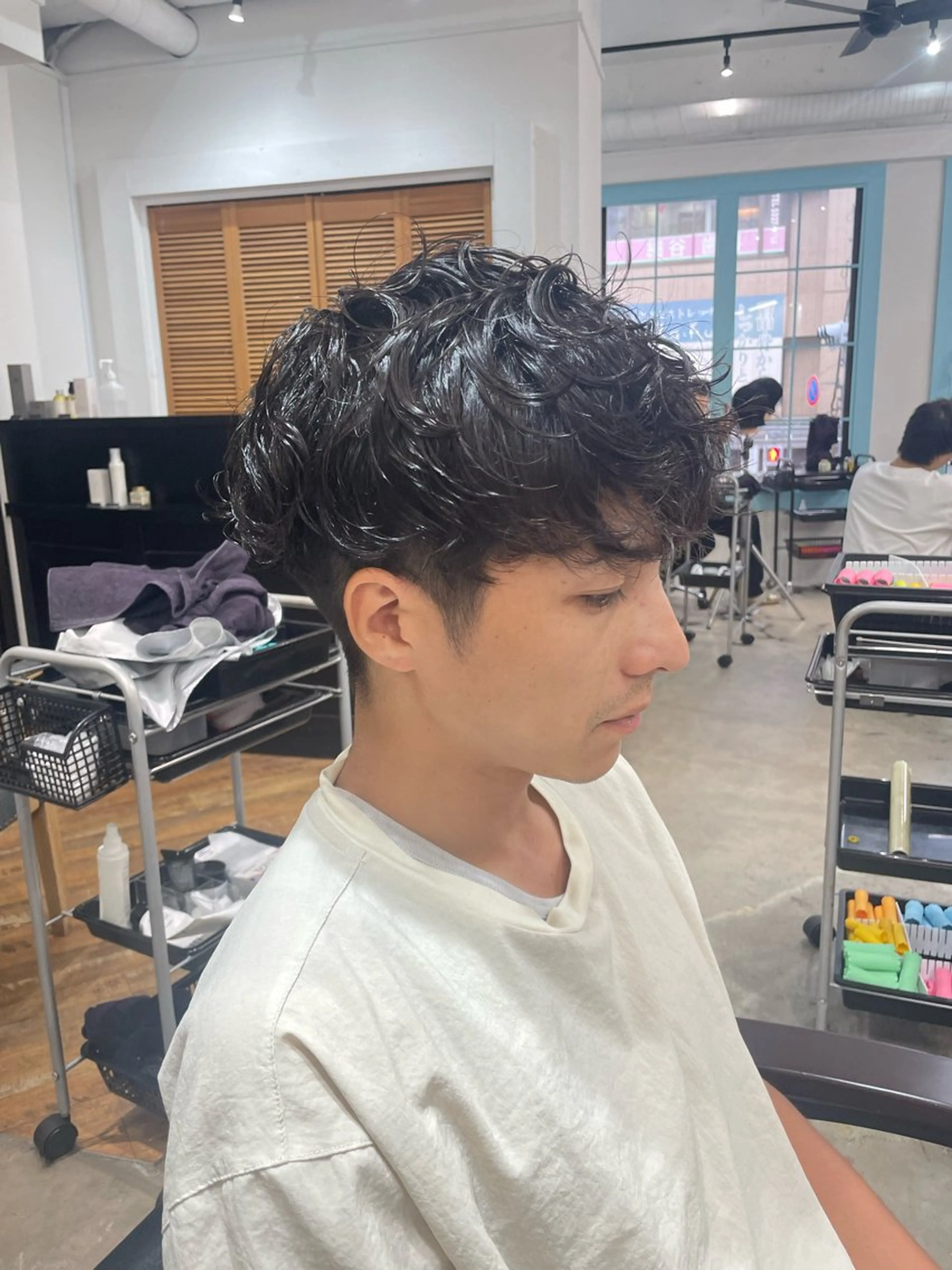 メンズ YUKI 新宿カット パーマ/カラーのヘアスタイル