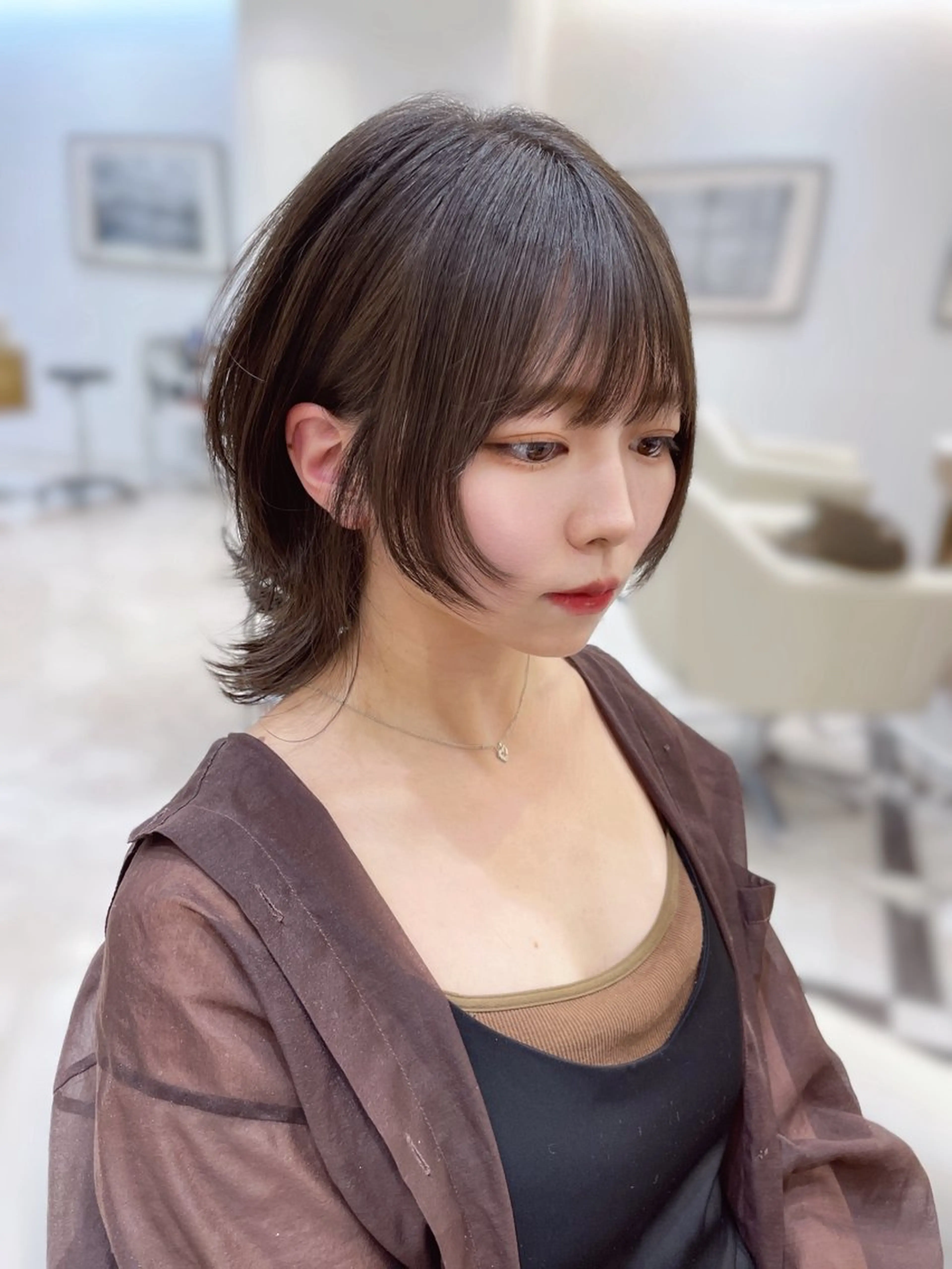 ミディアム カット トリートメント ウルフカット/ ハッシュカット/山路のヘアスタイル