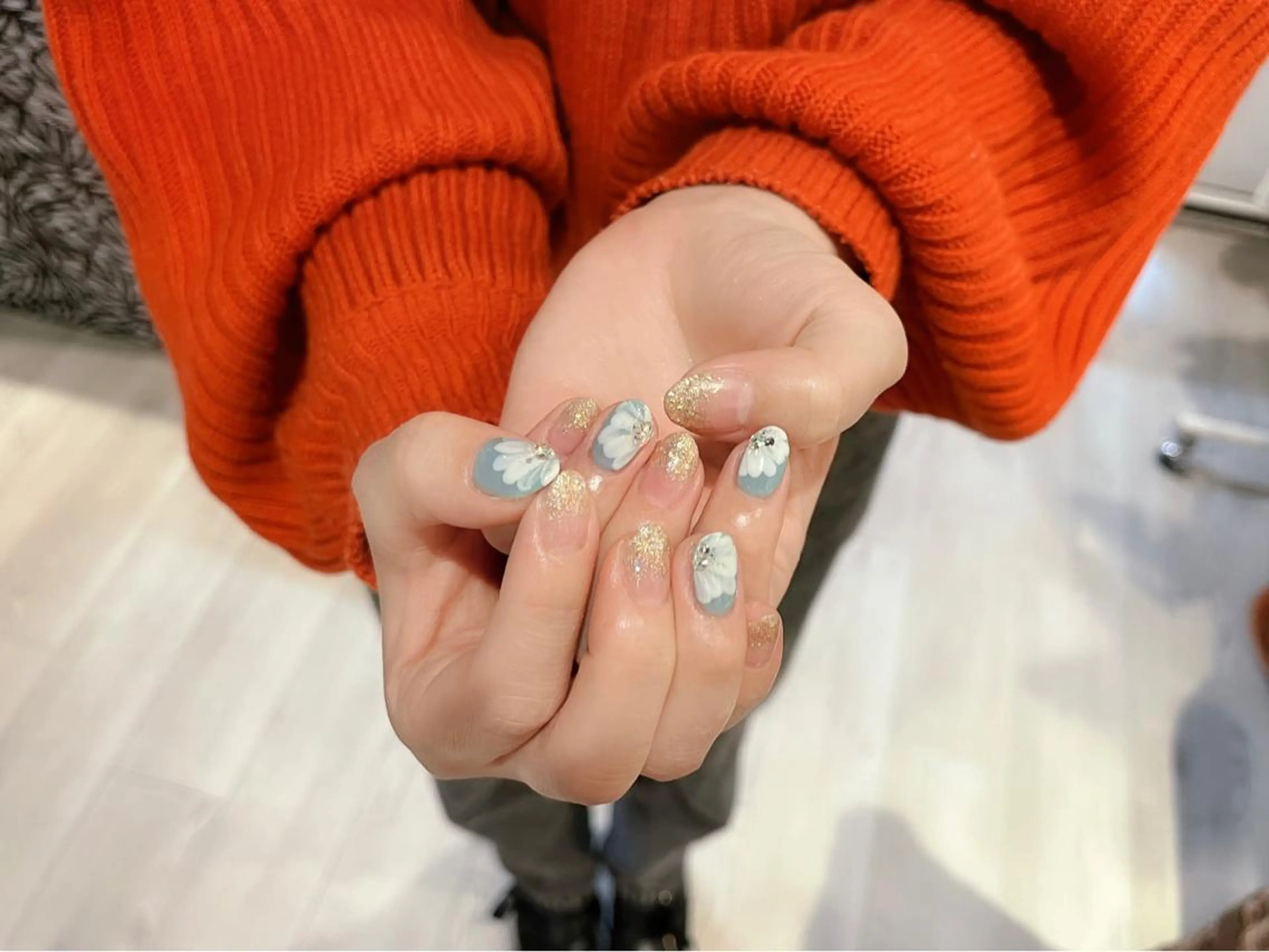 ネイル ハンドネイル Protea ❁⃘*.ﾟ清家 美穂のネイルデザイン